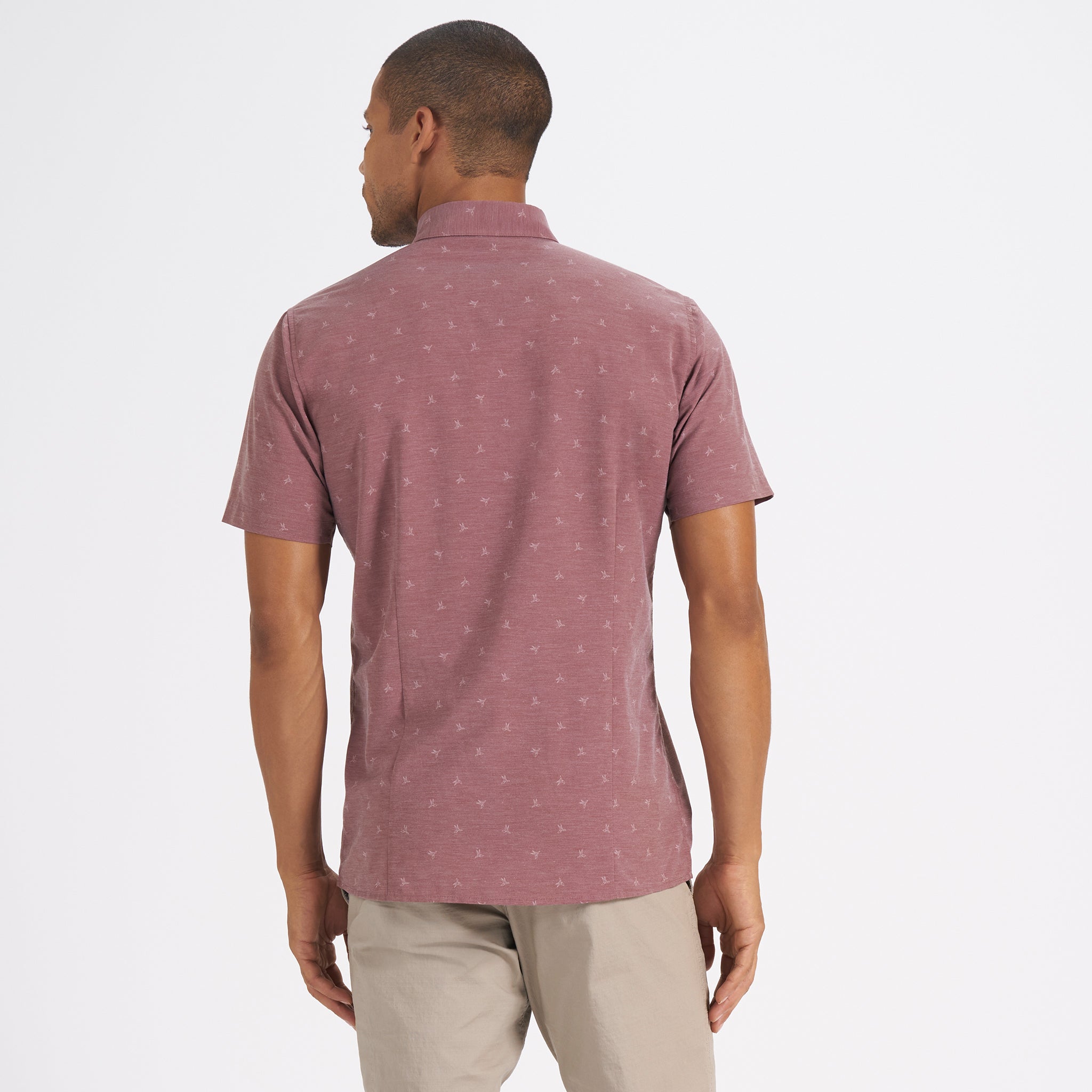 Short-Sleeve Bridge Button Down | Terracotta Bird - Image 2