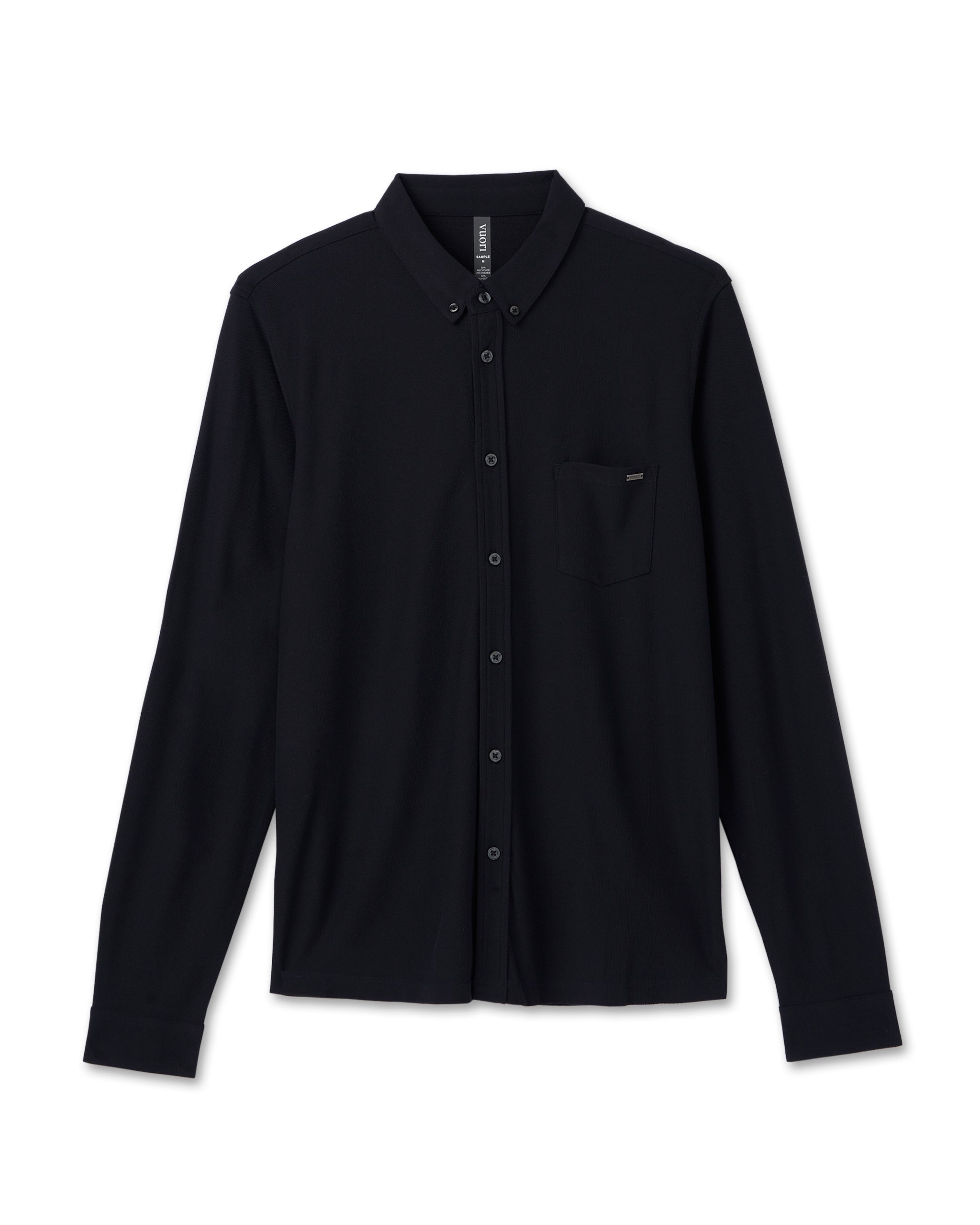 Long Sleeve Ace Button Down | Black - Image 4