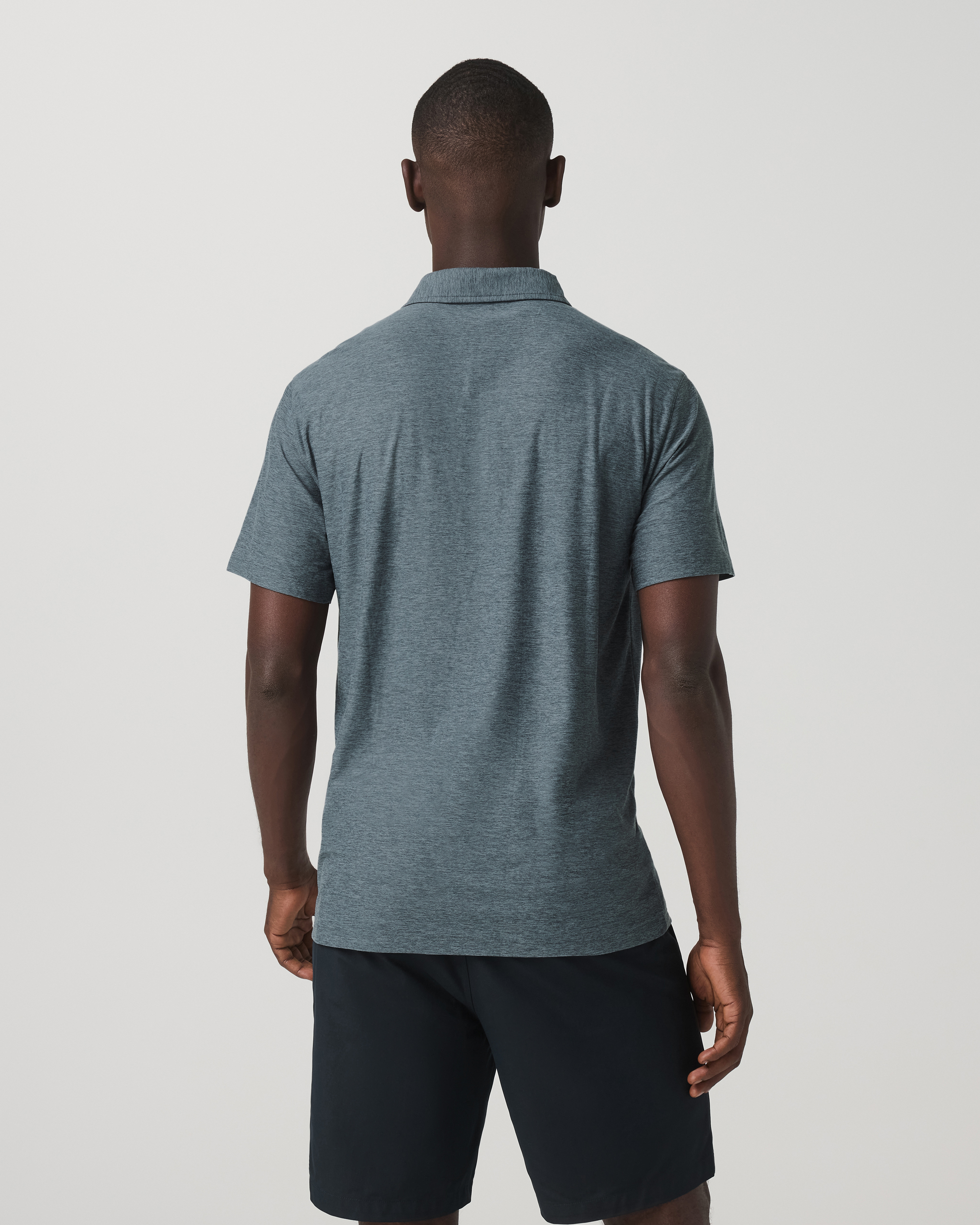 Strato Tech Polo | Blue Sea Heather - Image 4