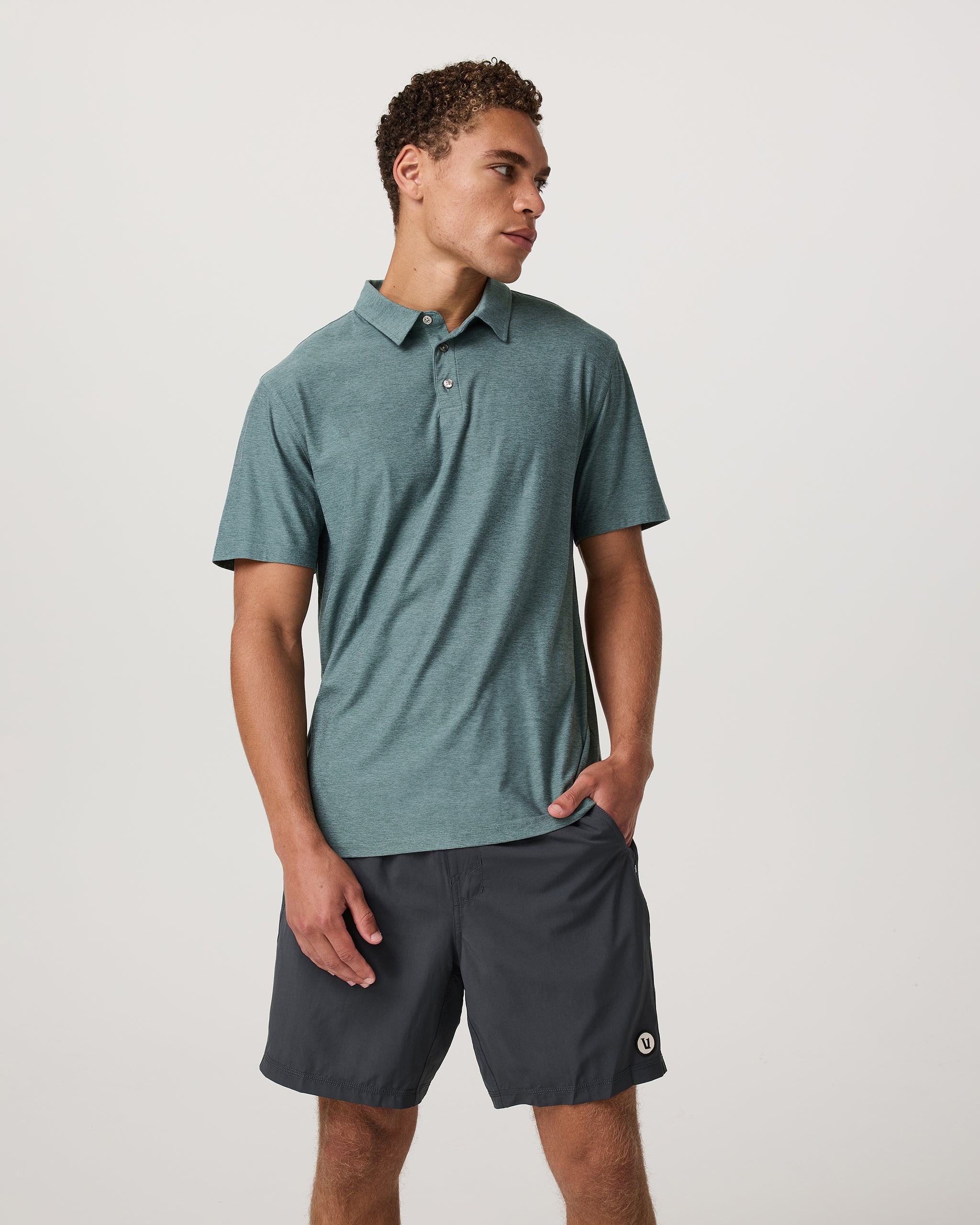 Strato Tech Polo | Bluegrass Heather - Image 3