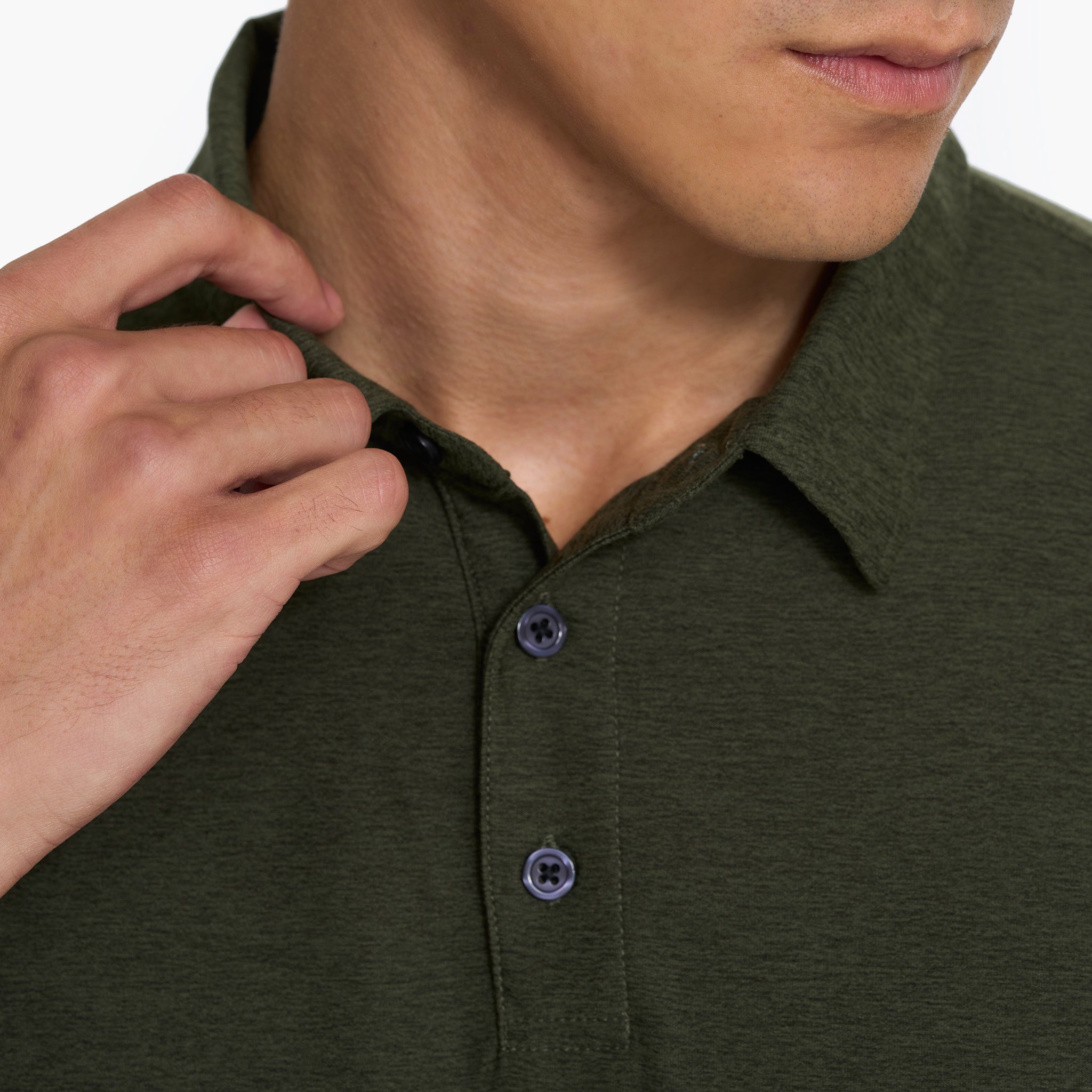 Strato Tech Polo | Forest Heather - Image 4