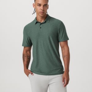 Strato Tech Polo | Agate Green Heather