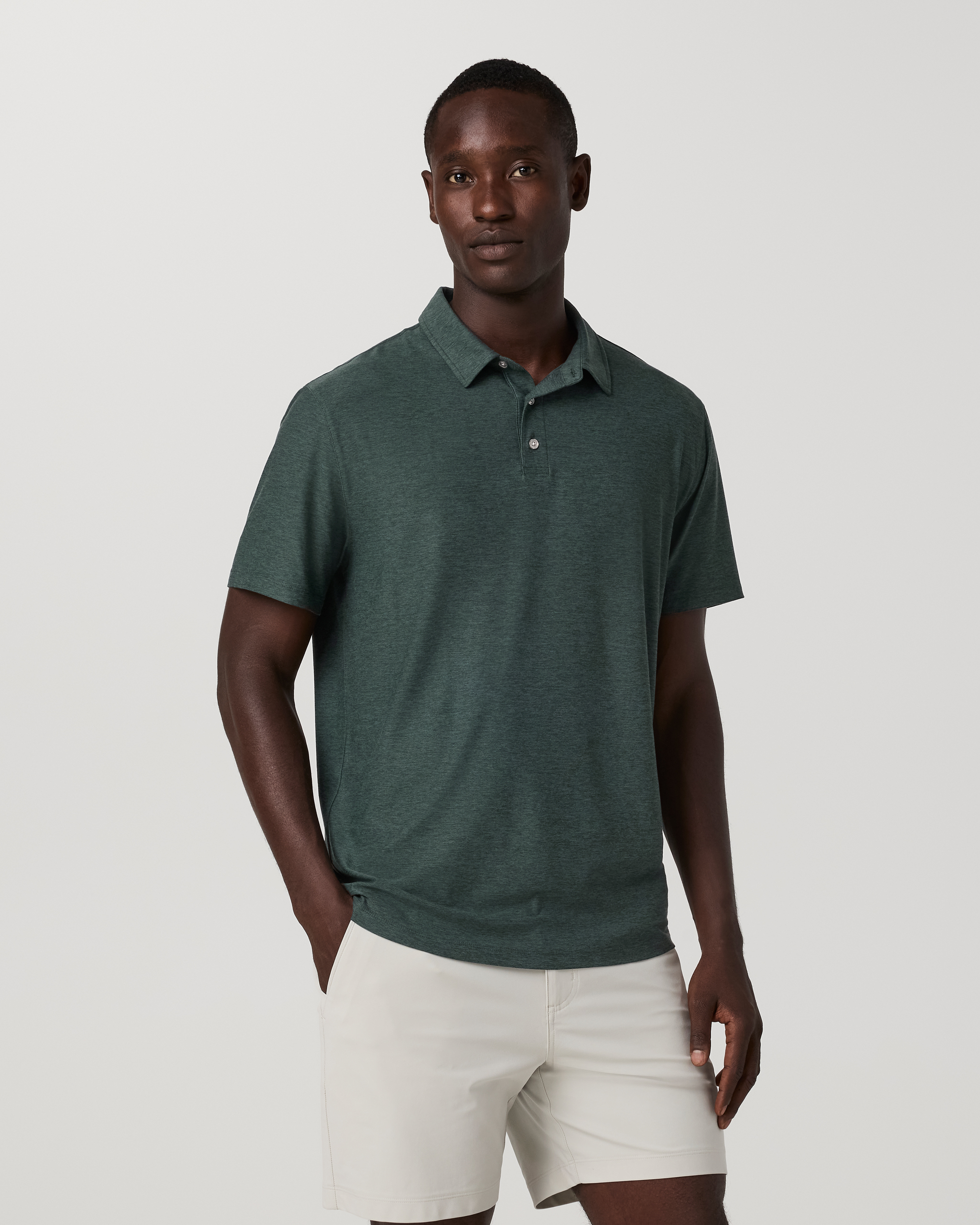 Strato Tech Polo | Hemlock Heather