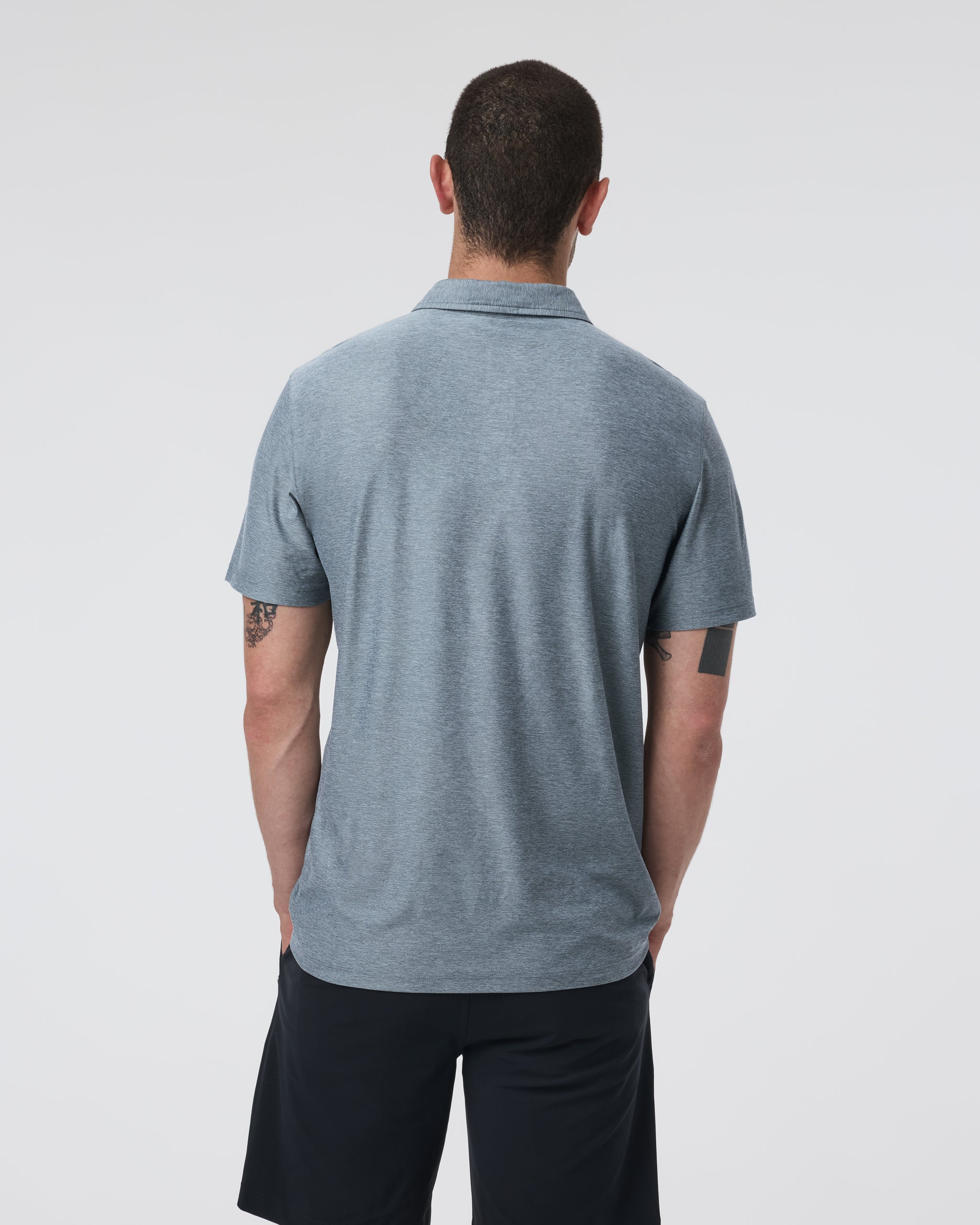 Strato Tech Polo | Mist Heather - Image 4