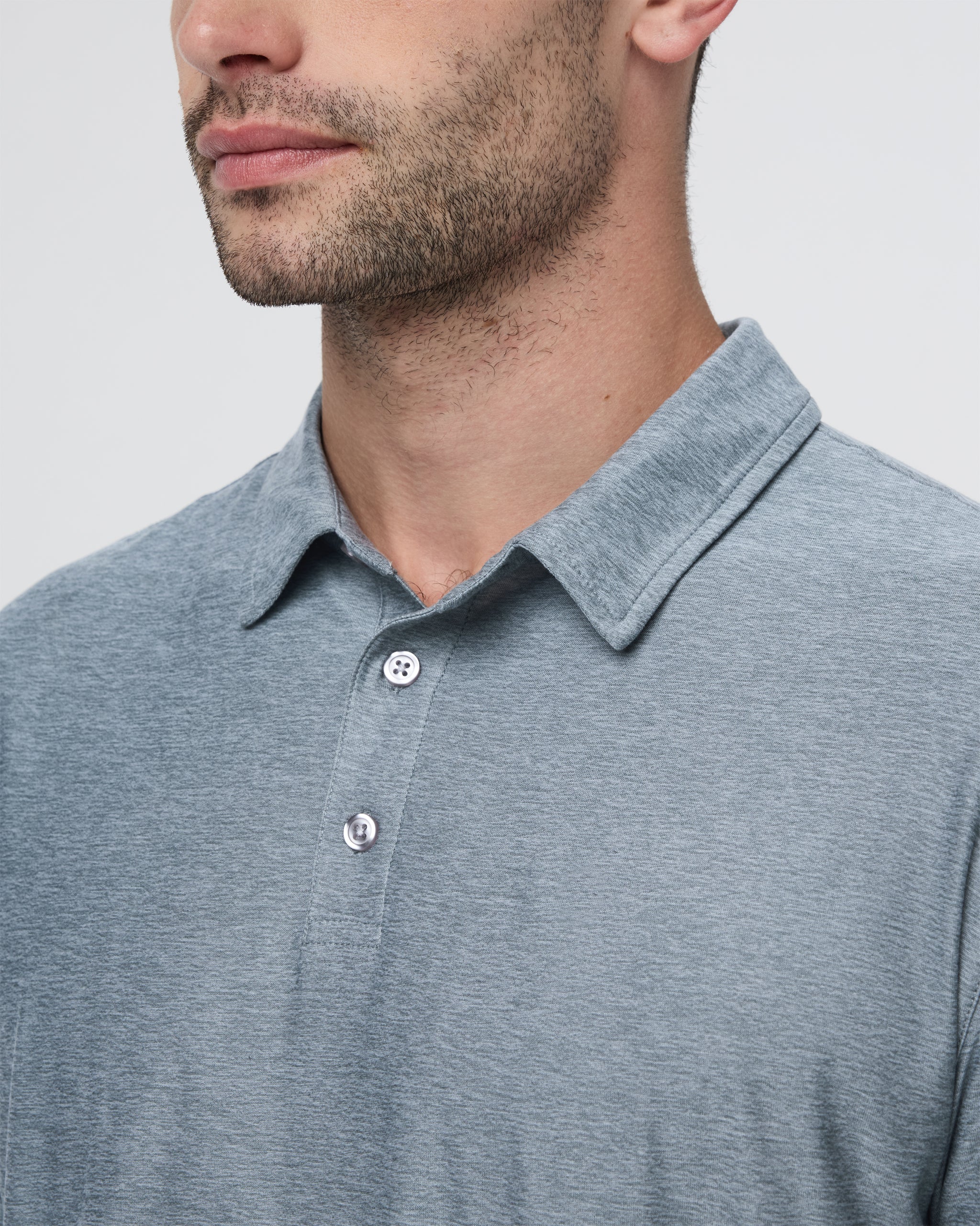 Strato Tech Polo | Mist Heather - Image 2