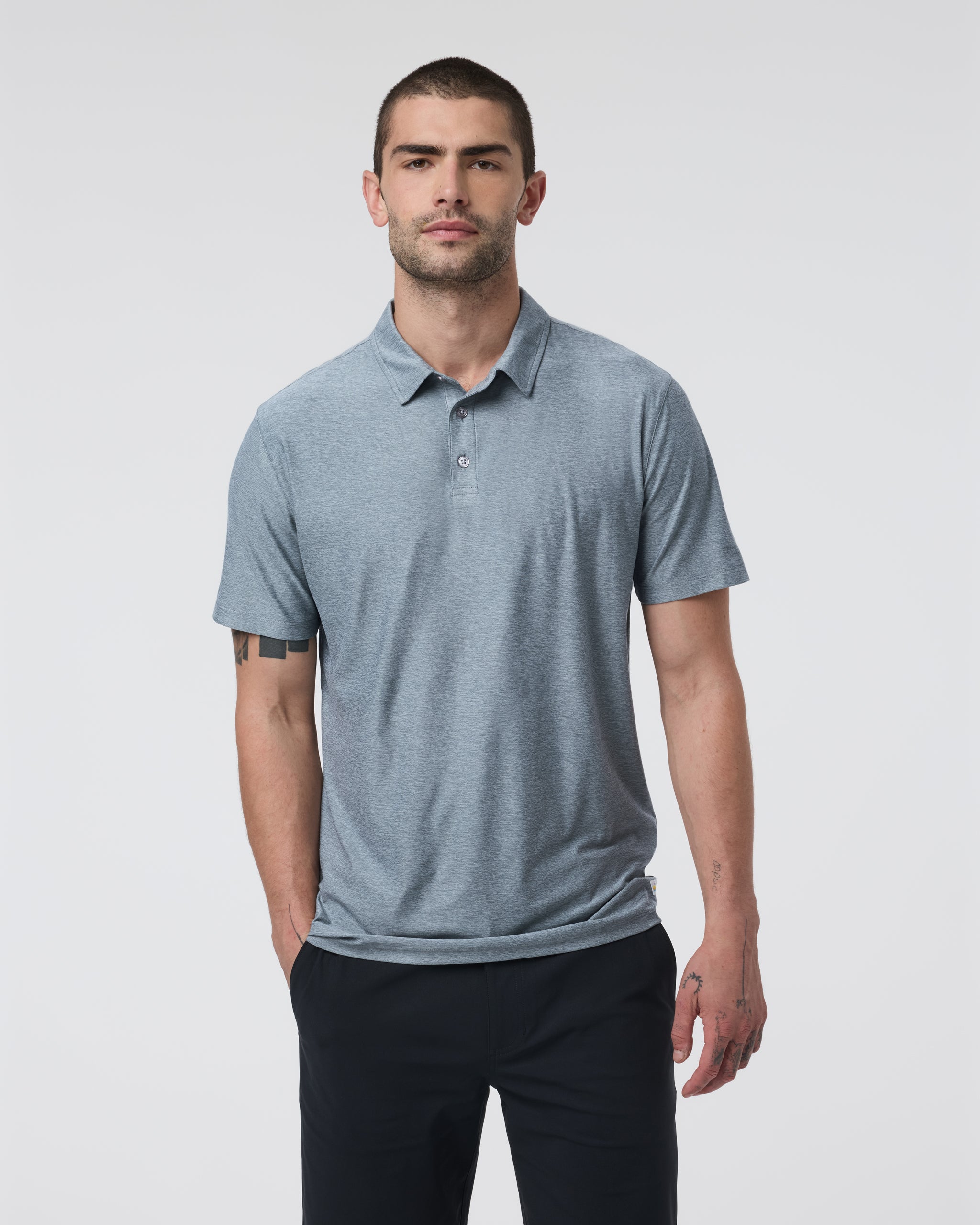 Strato Tech Polo | Mist Heather - Image 3