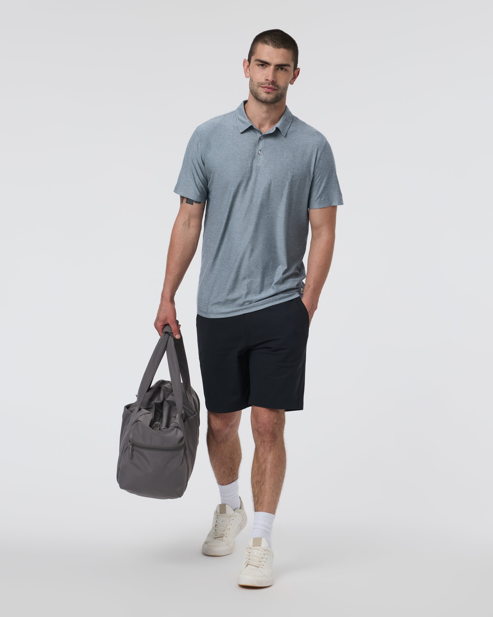 Strato Tech Polo | Mist Heather - Image 5