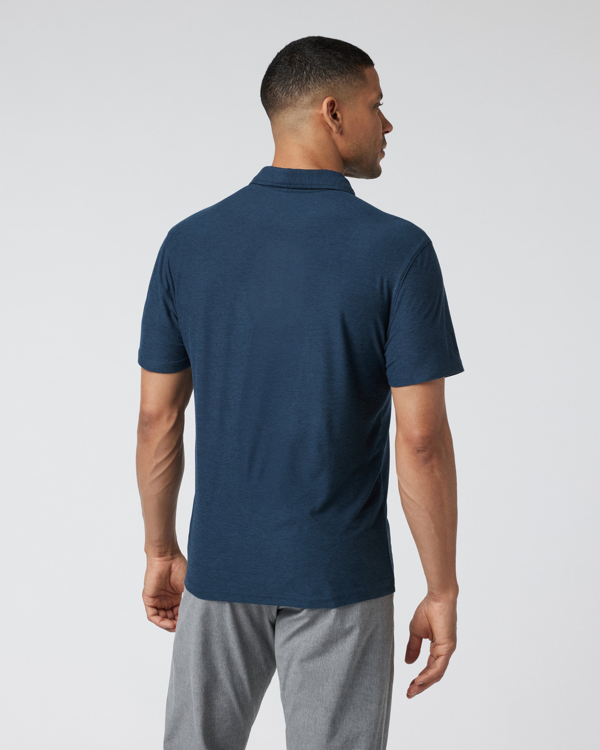 Strato Tech Polo | Navy Heather - Image 3