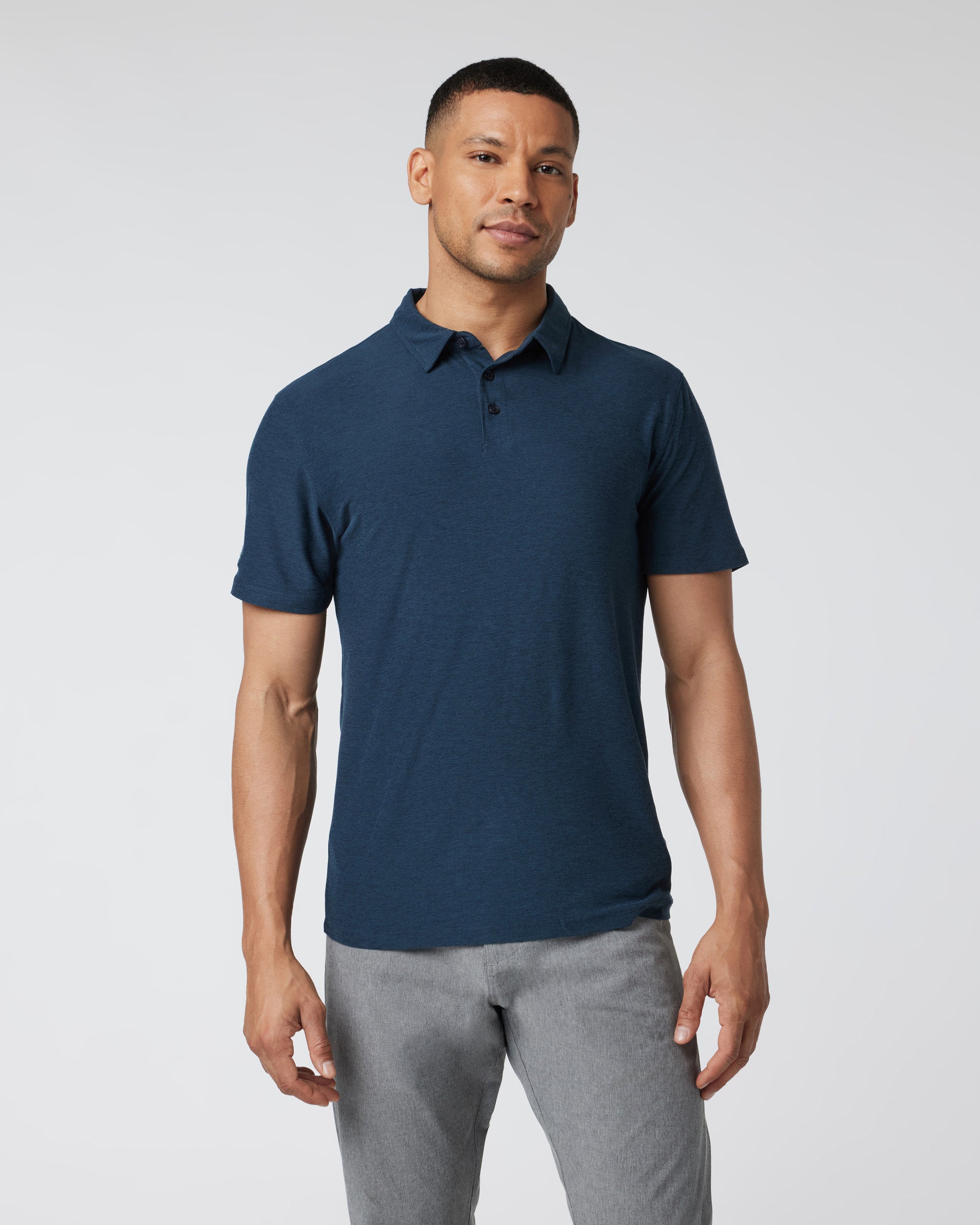Strato Tech Polo | Navy Heather - Image 2