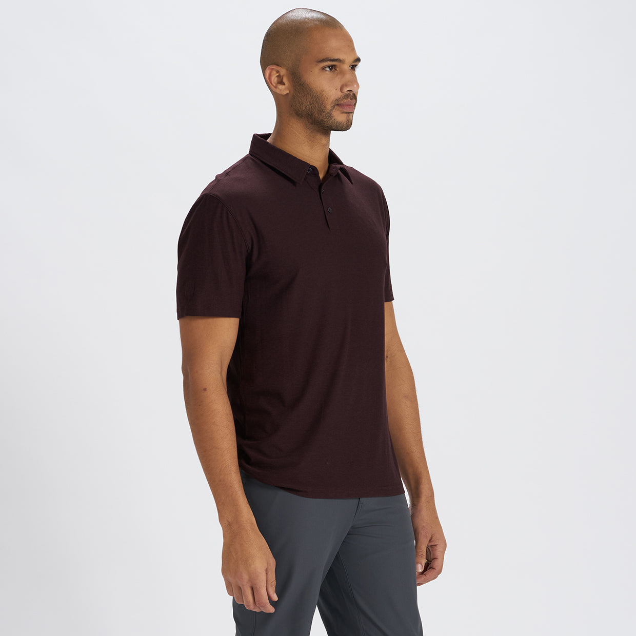 Strato Tech Polo | Oxblood Heather - Image 2