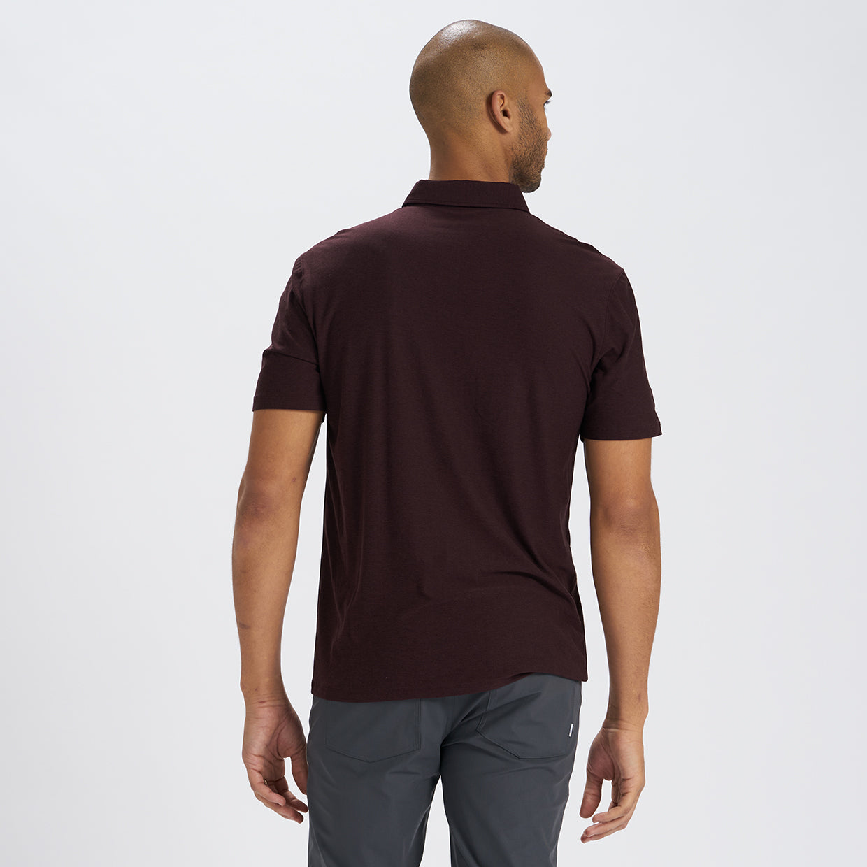Strato Tech Polo | Oxblood Heather - Image 3