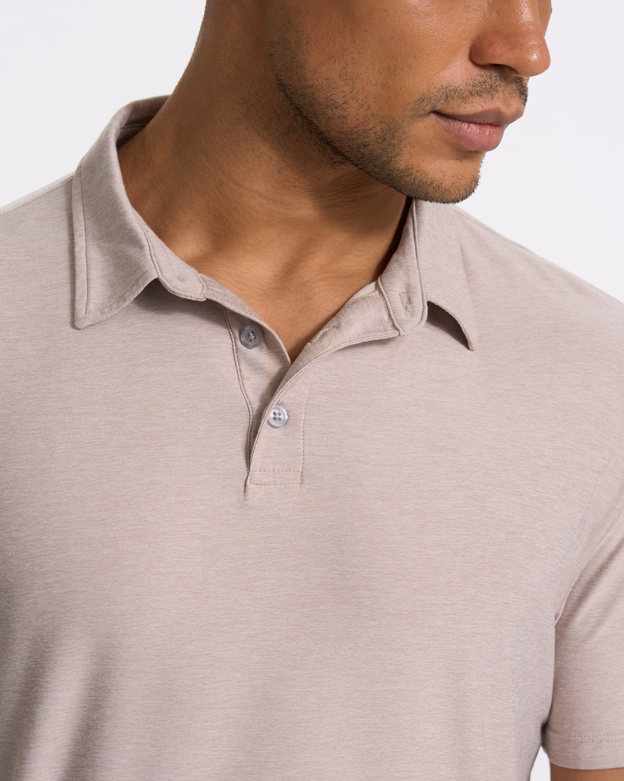 Strato Tech Polo | Oyster Heather - Image 2