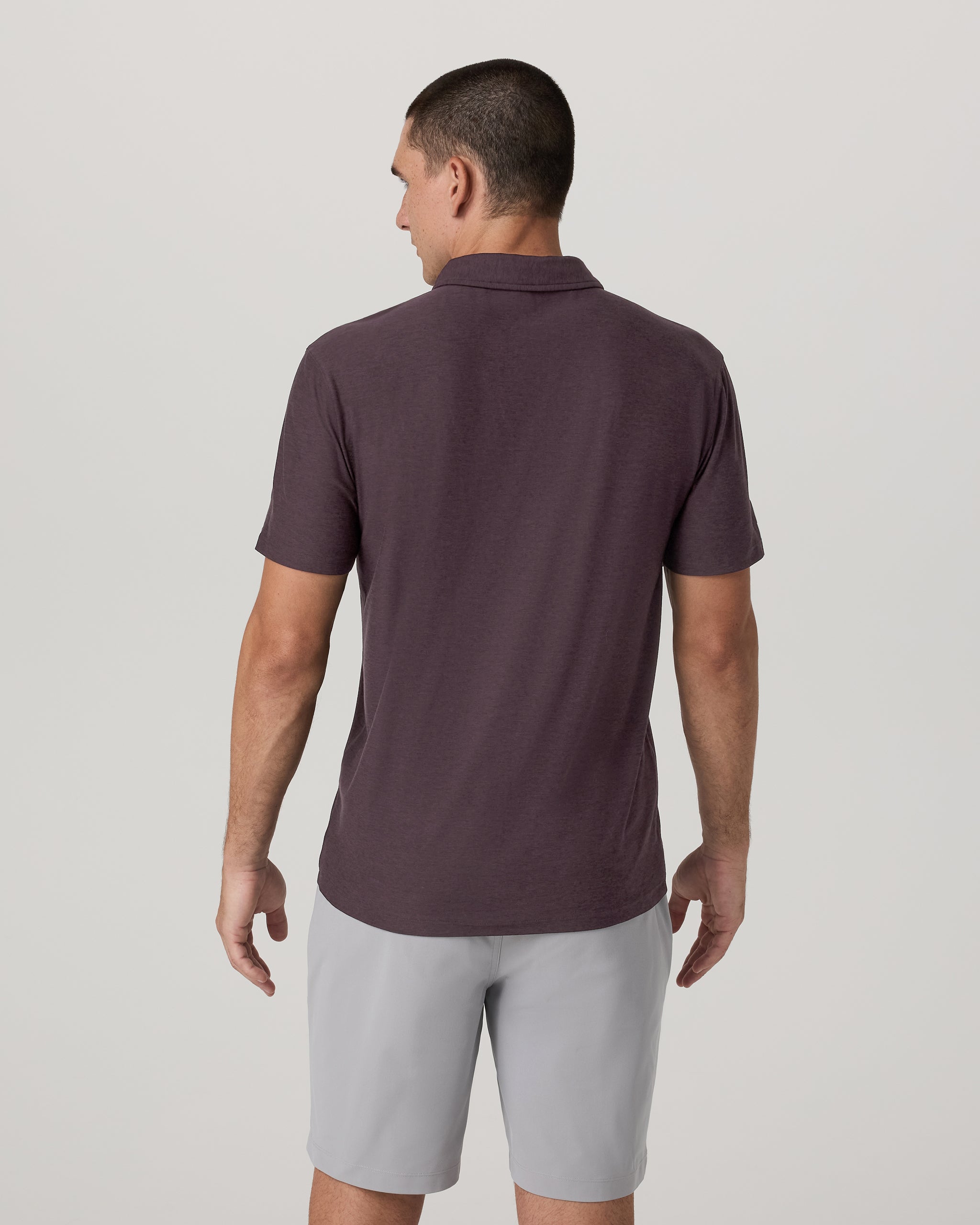 Strato Tech Polo | Raisin Heather - Image 4