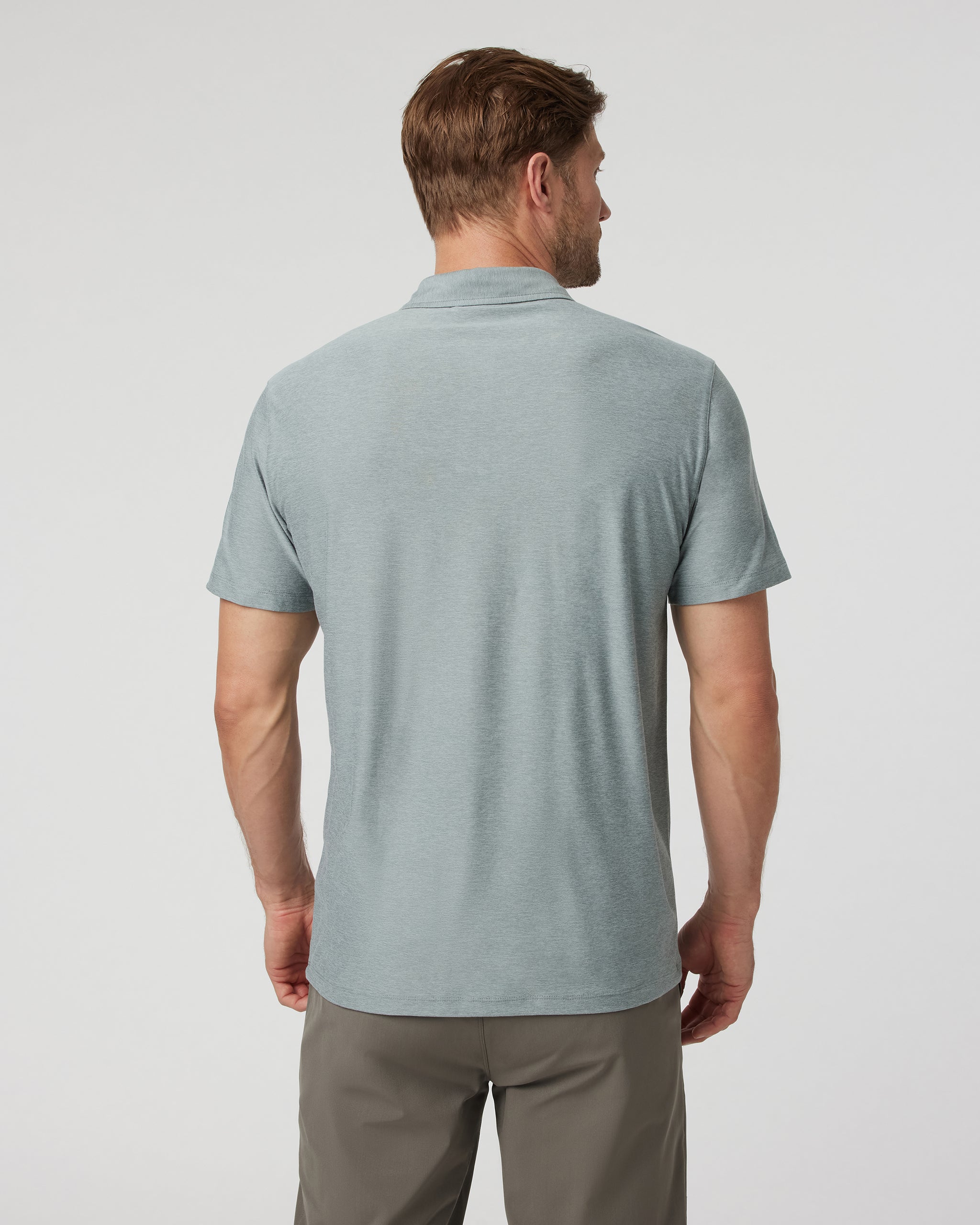 Strato Tech Polo | Vintage Pistachio Heather - Image 2