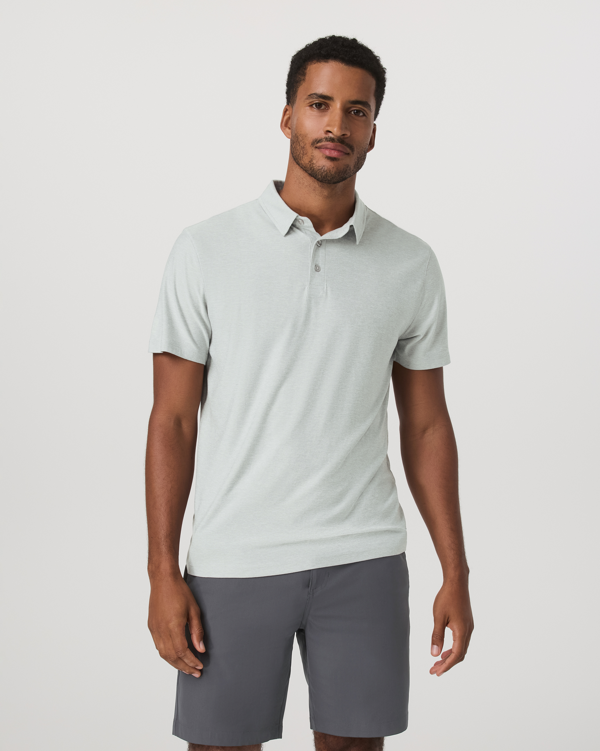Strato Tech Polo | Storm Blue Heather