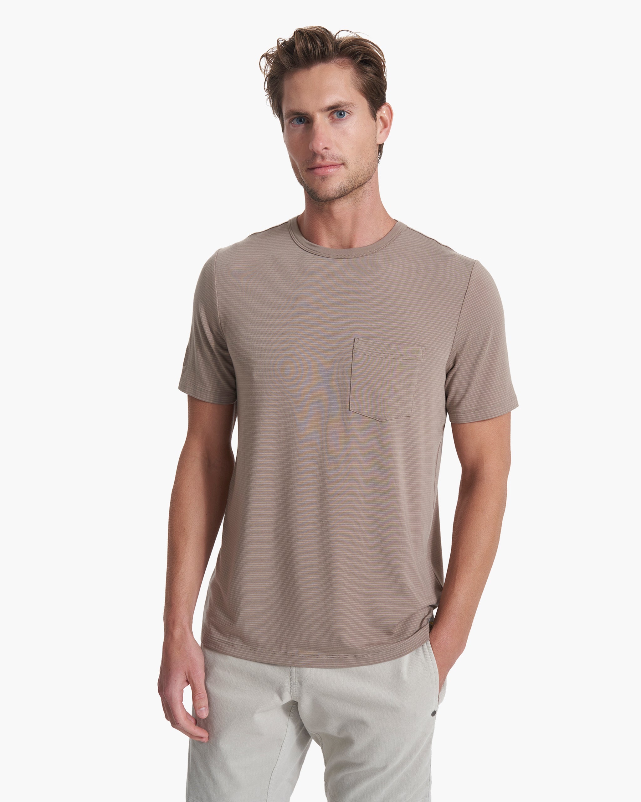 Linear Tech Tee | Walnut