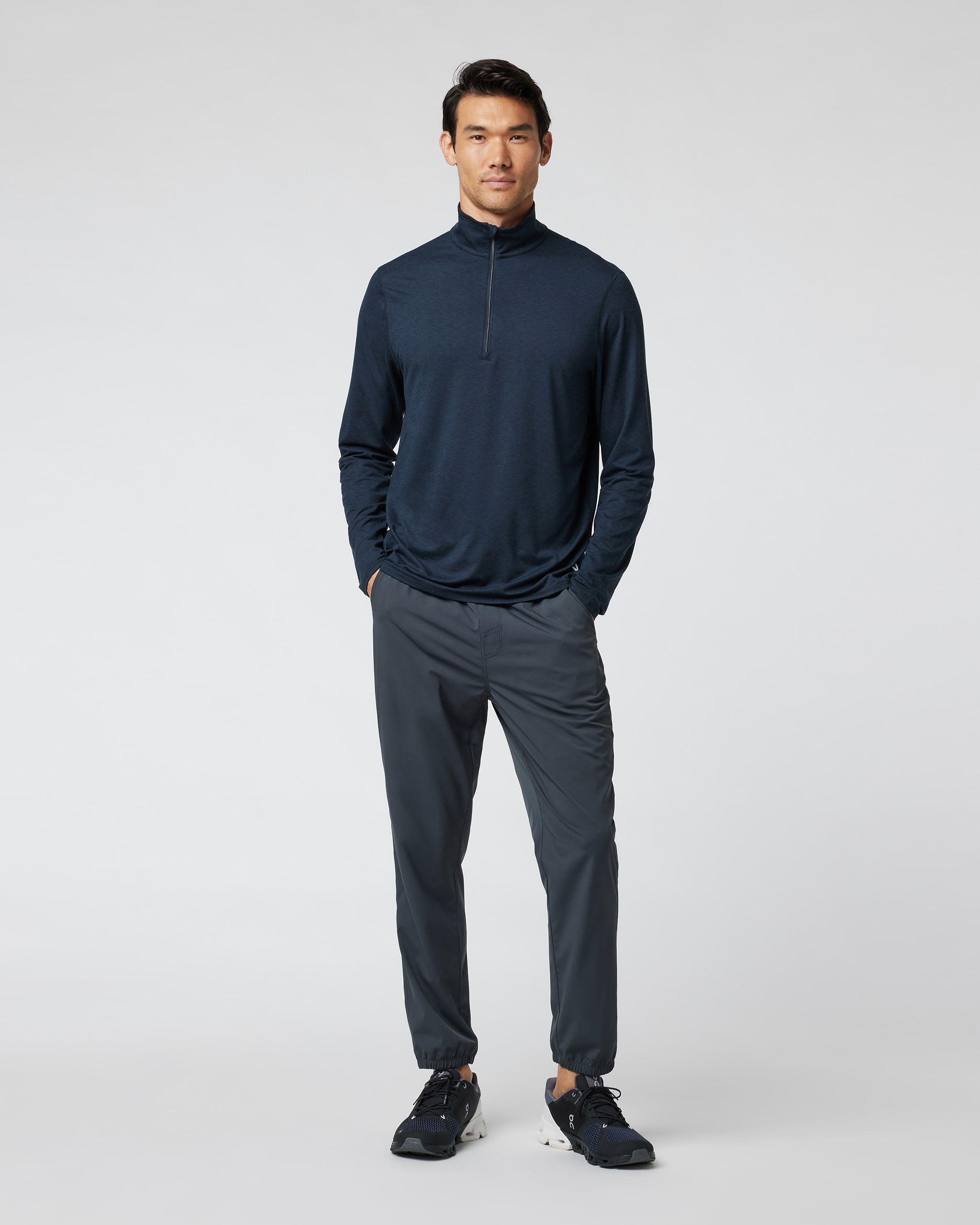 Ease Performance Half Zip 2.0 | Ink Heather - Image 3