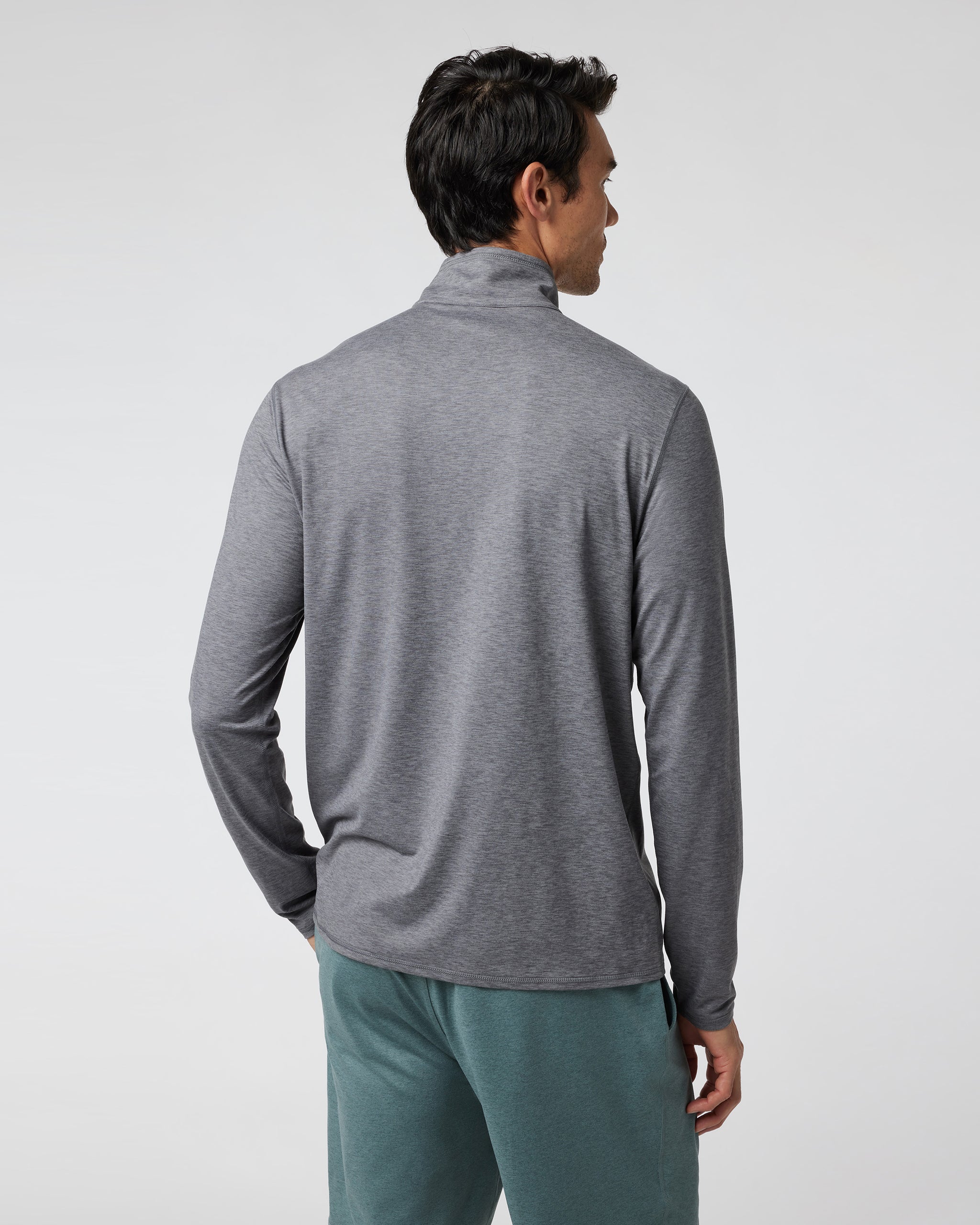 Ease Performance Half Zip 2.0 | Zinc Heather - Image 2