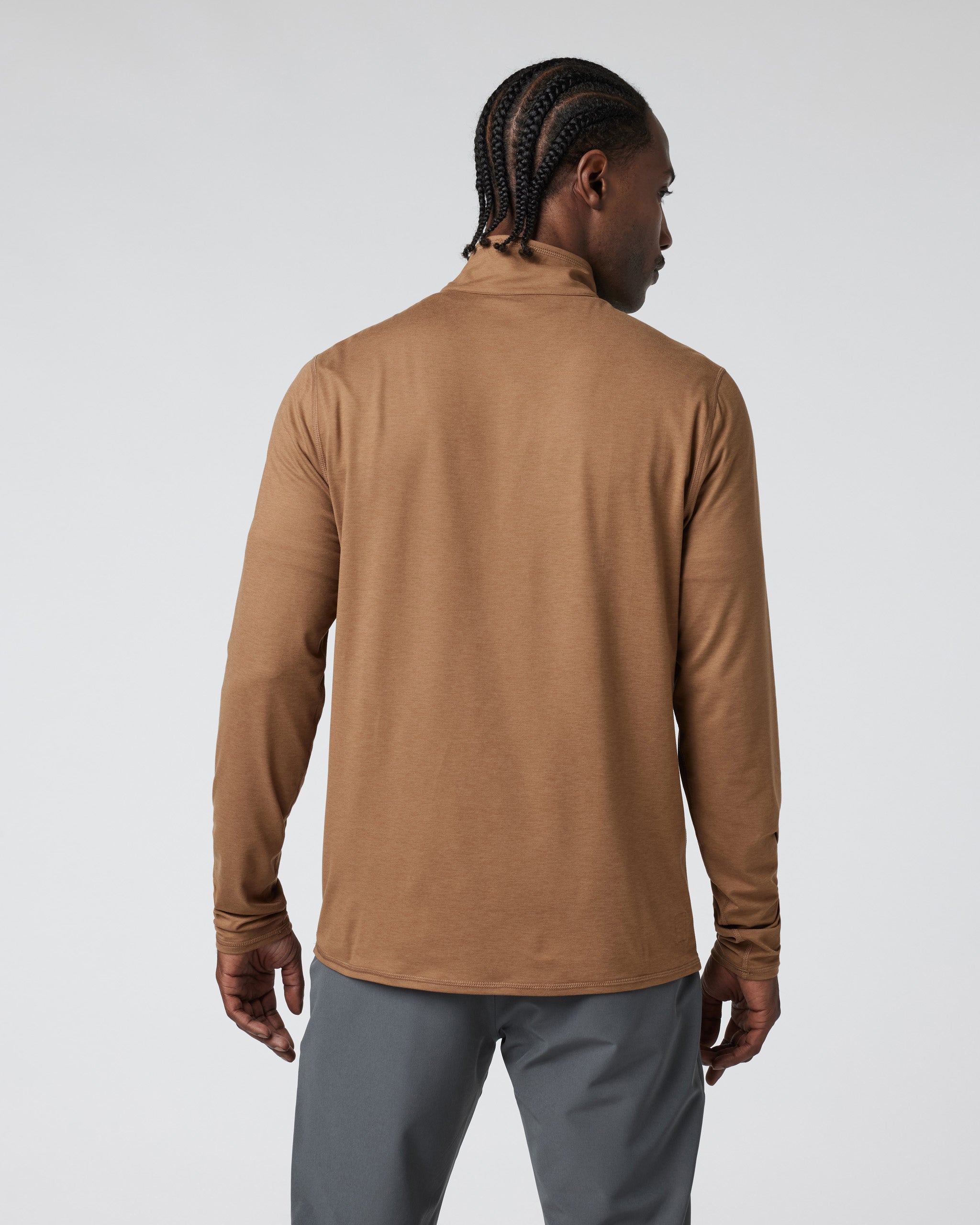 Ease Performance Half Zip 2.0 | Pecan Heather - Image 2