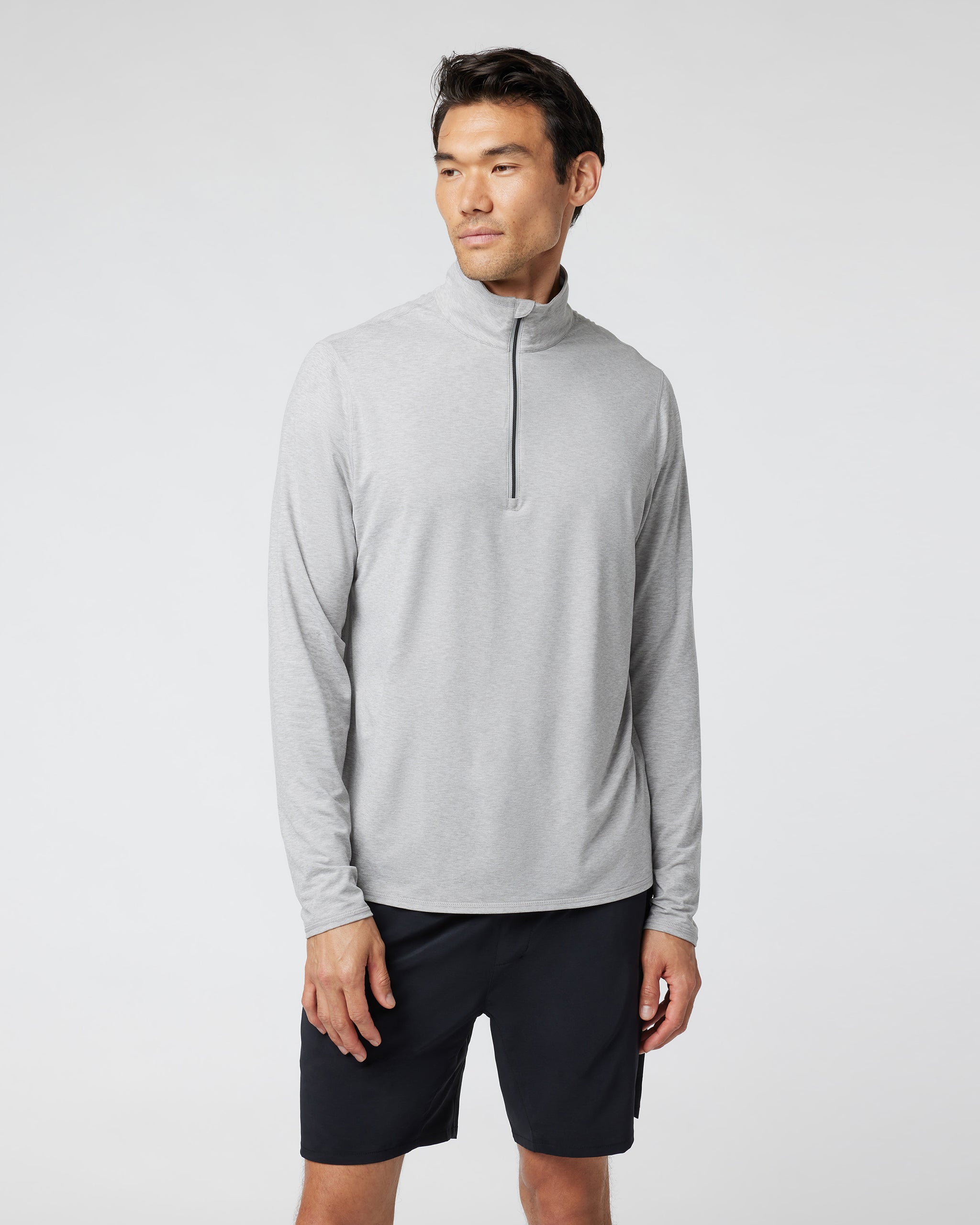 Ease Performance Half Zip 2.0 | Light Heather Grey