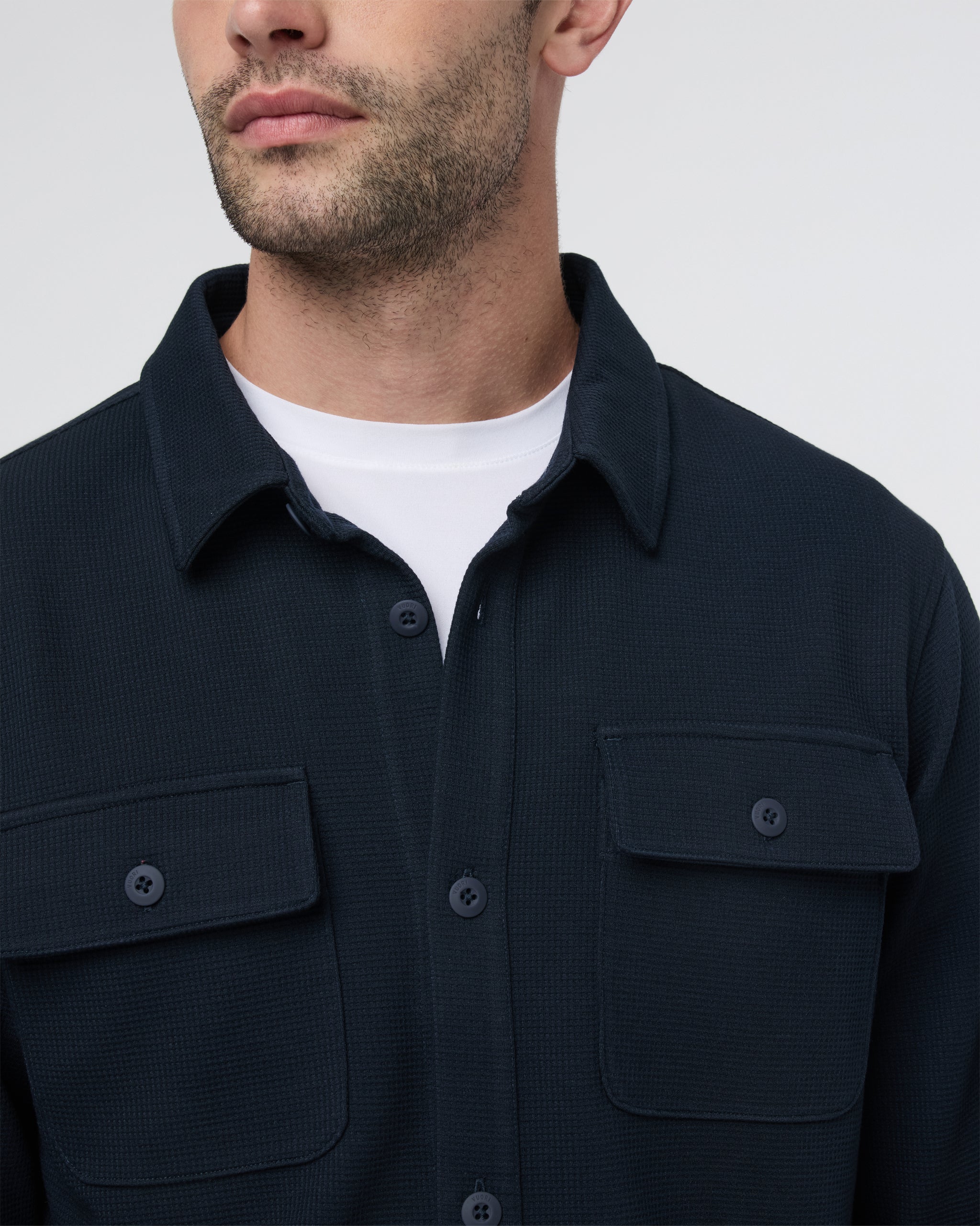 Waffle Shirt Jacket | Ink - Image 3