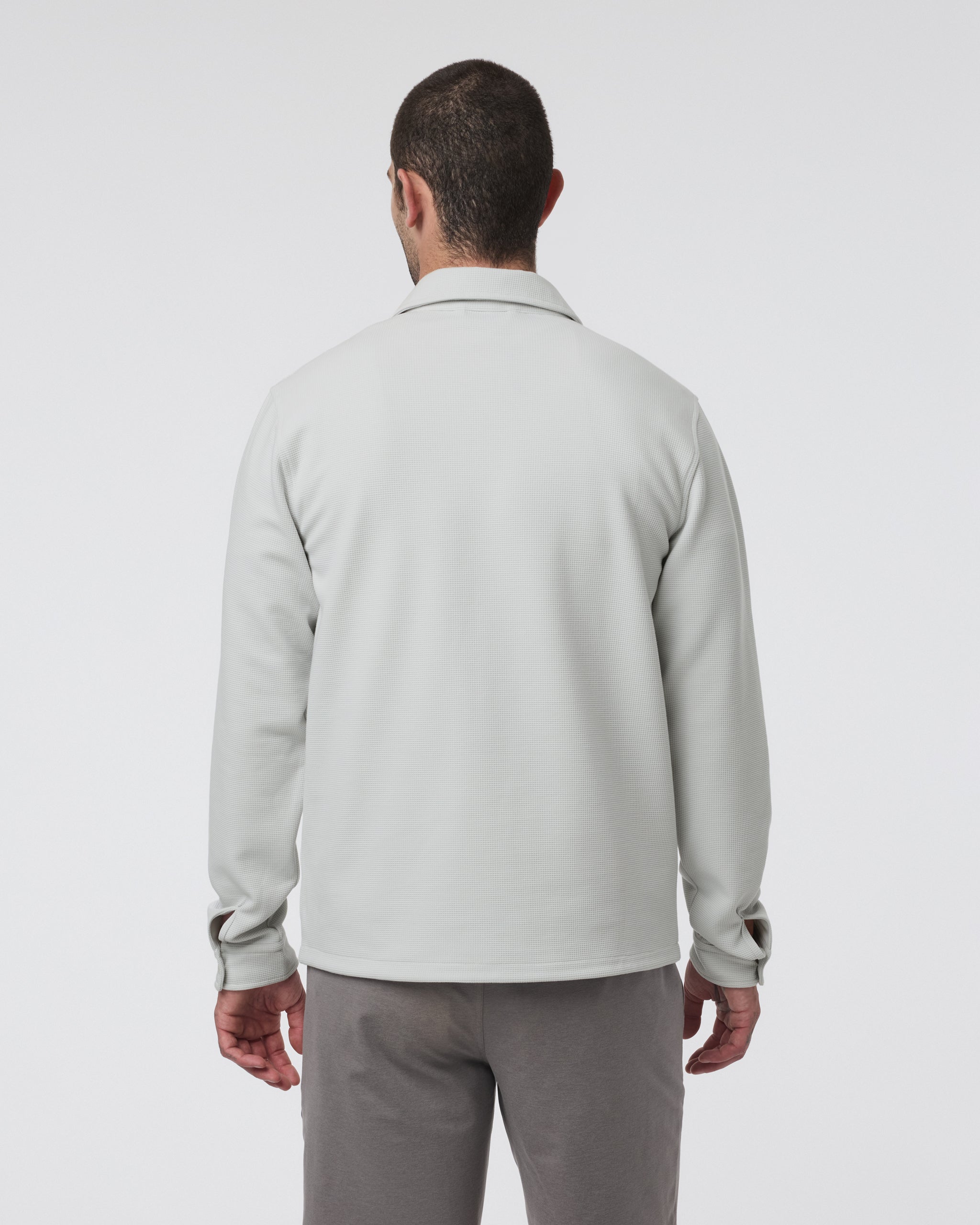 Waffle Shirt Jacket | Salt - Image 3