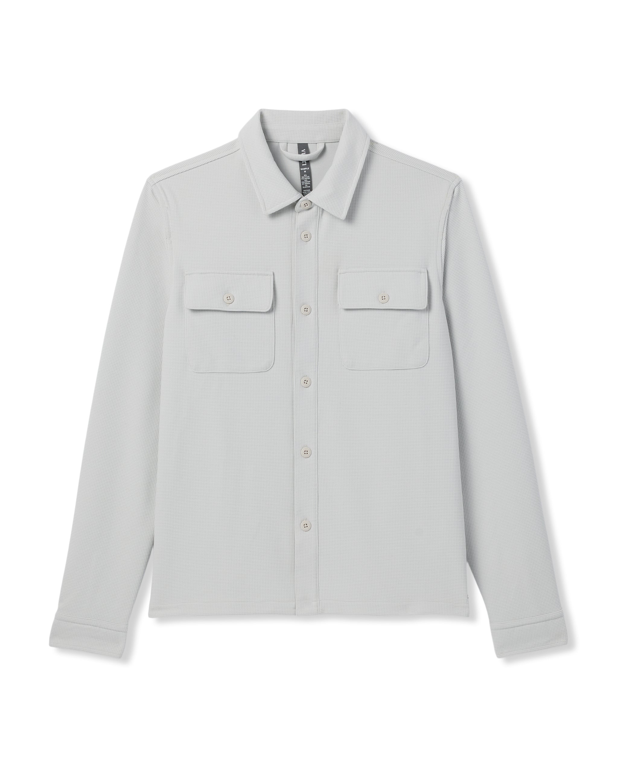Waffle Shirt Jacket | Salt - Image 6