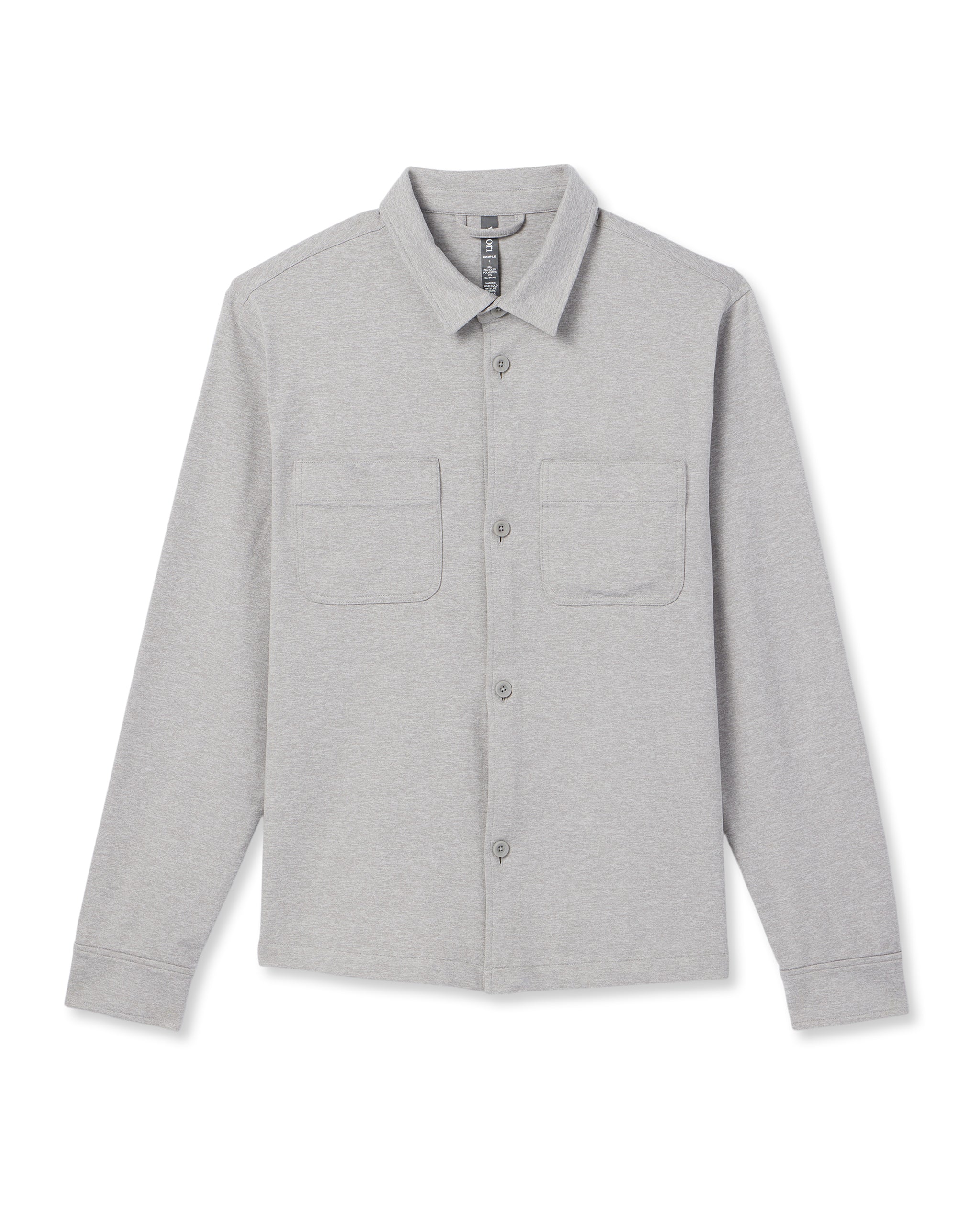 Coronado Shirt Jacket | Light Heather Grey - Image 6
