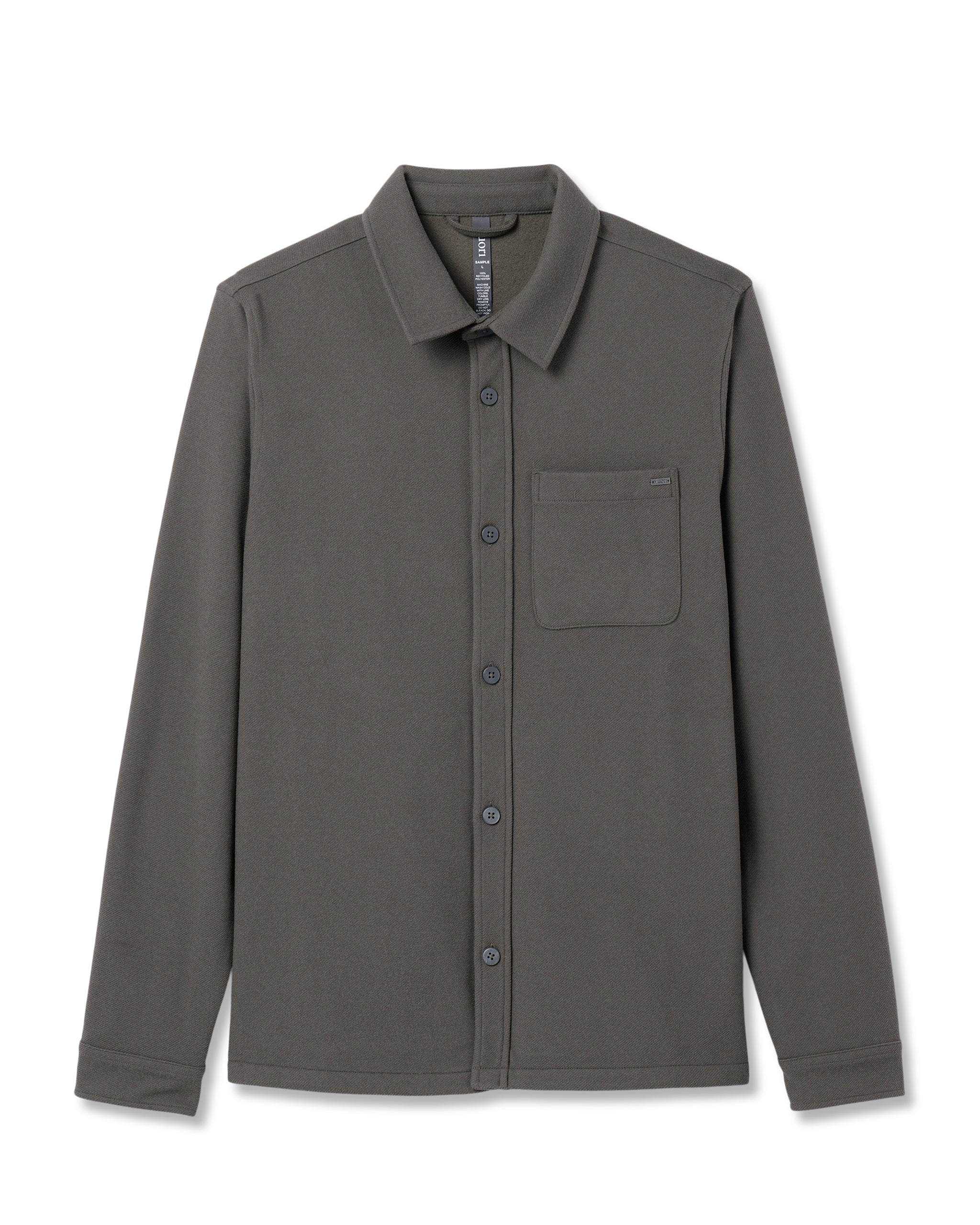 Beldon Shirt Jacket Knit Twill | Oregano - Image 6