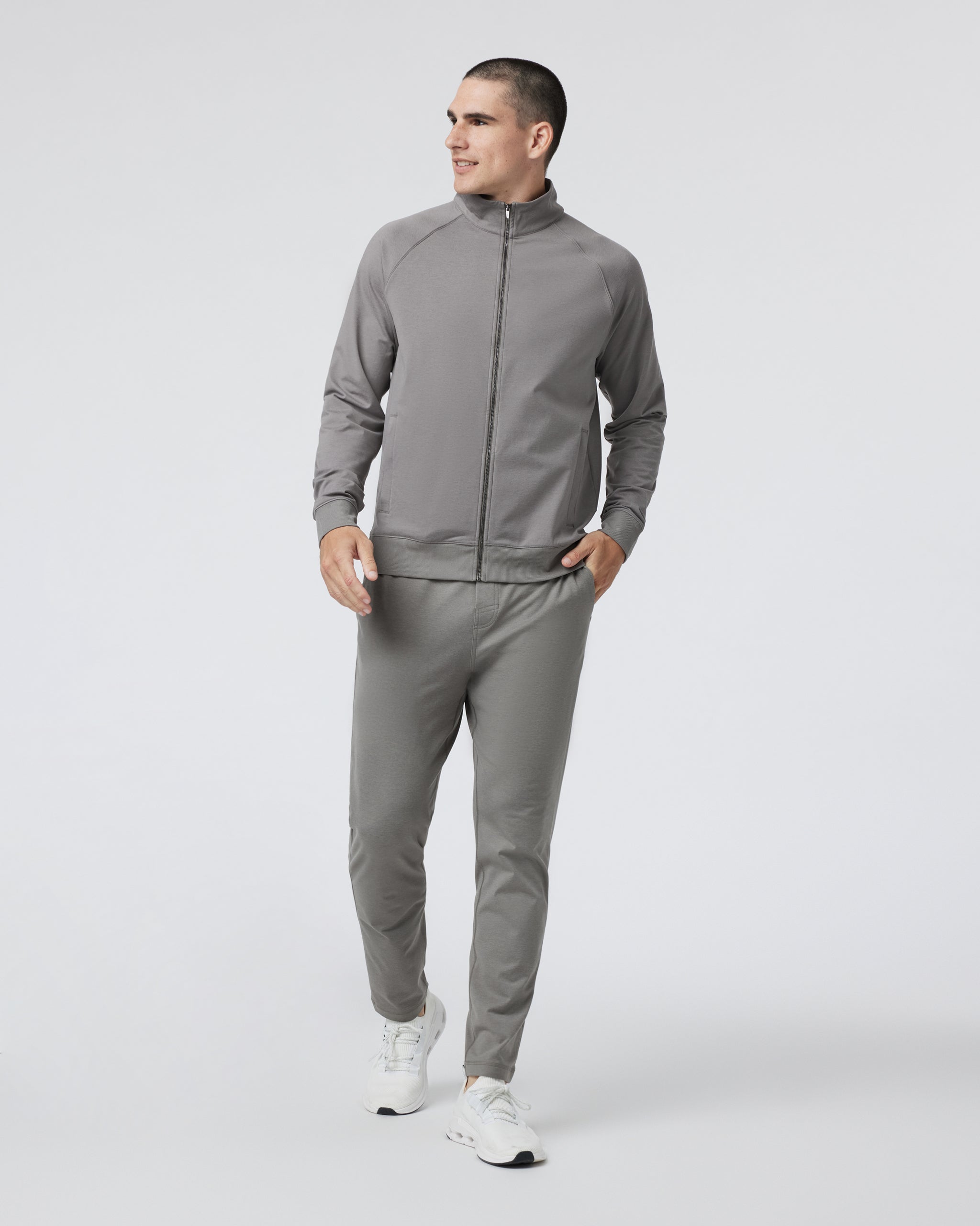 Coronado Novelty Full Zip | Dolomite Heather - Image 3