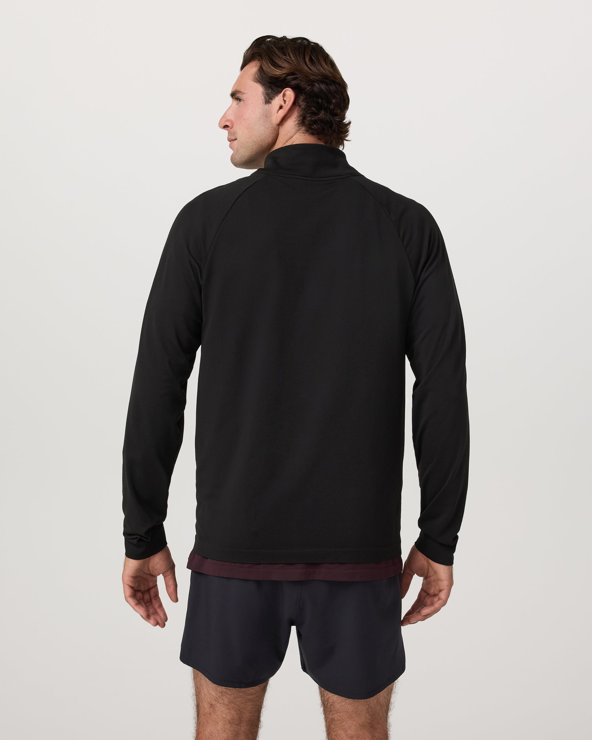 Clearview Seamless Quarter Zip | Black - Image 3