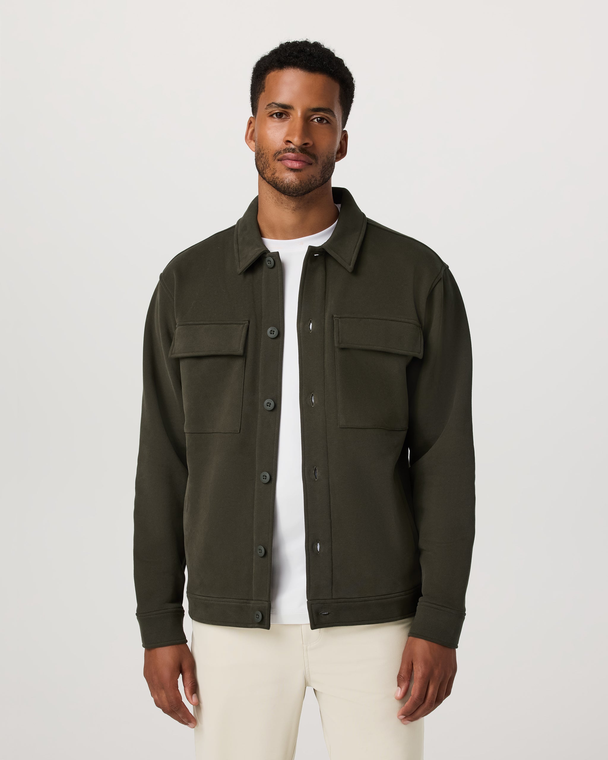 Seaside Shirt Jacket | Olive - Image 2
