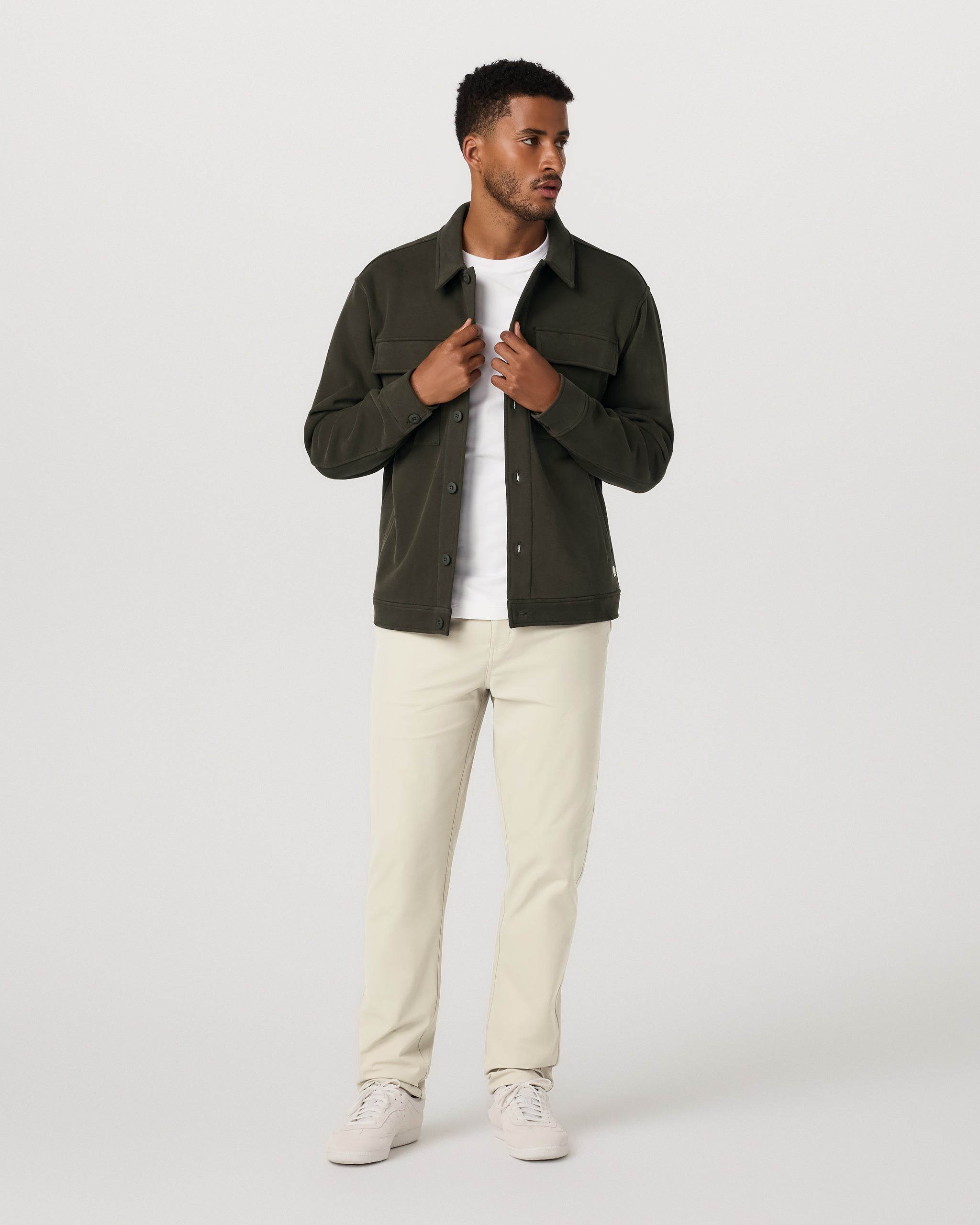 Seaside Shirt Jacket | Olive - Image 4