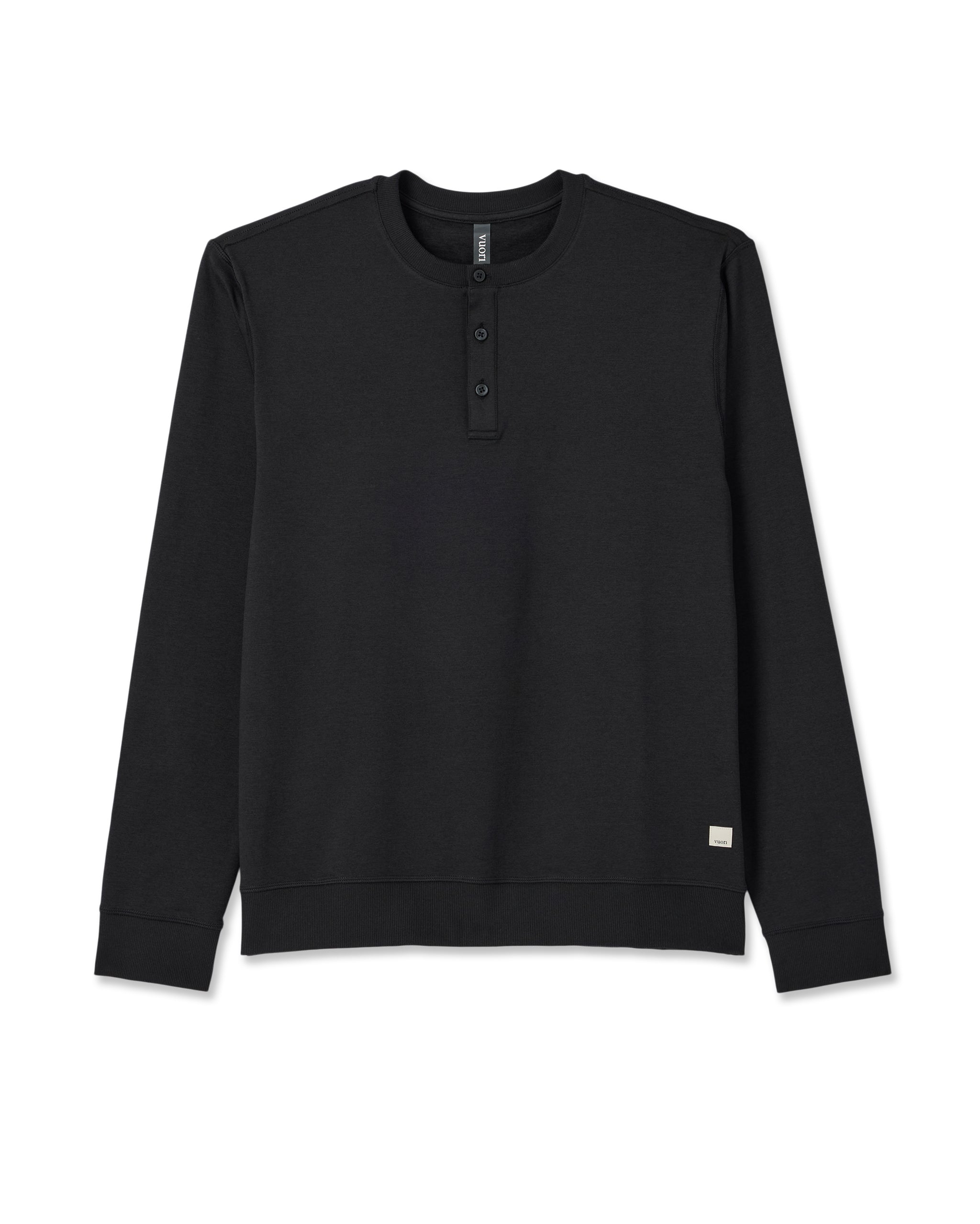 Long Sleeve Coronado Henley - Relaxed Fit | Black Heather - Image 6