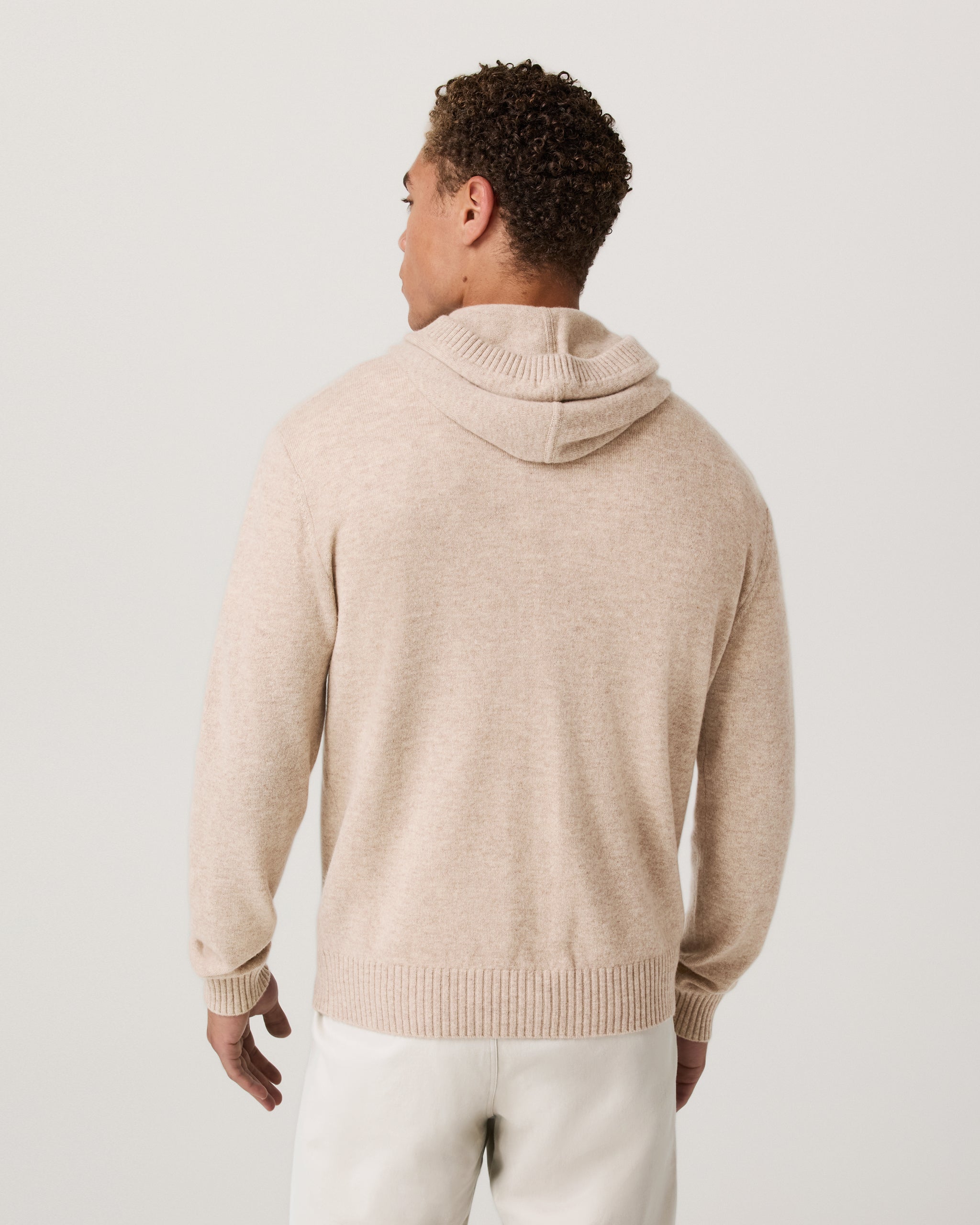 Berik Cashmere Hoodie | Oatmeal Heather - Image 3