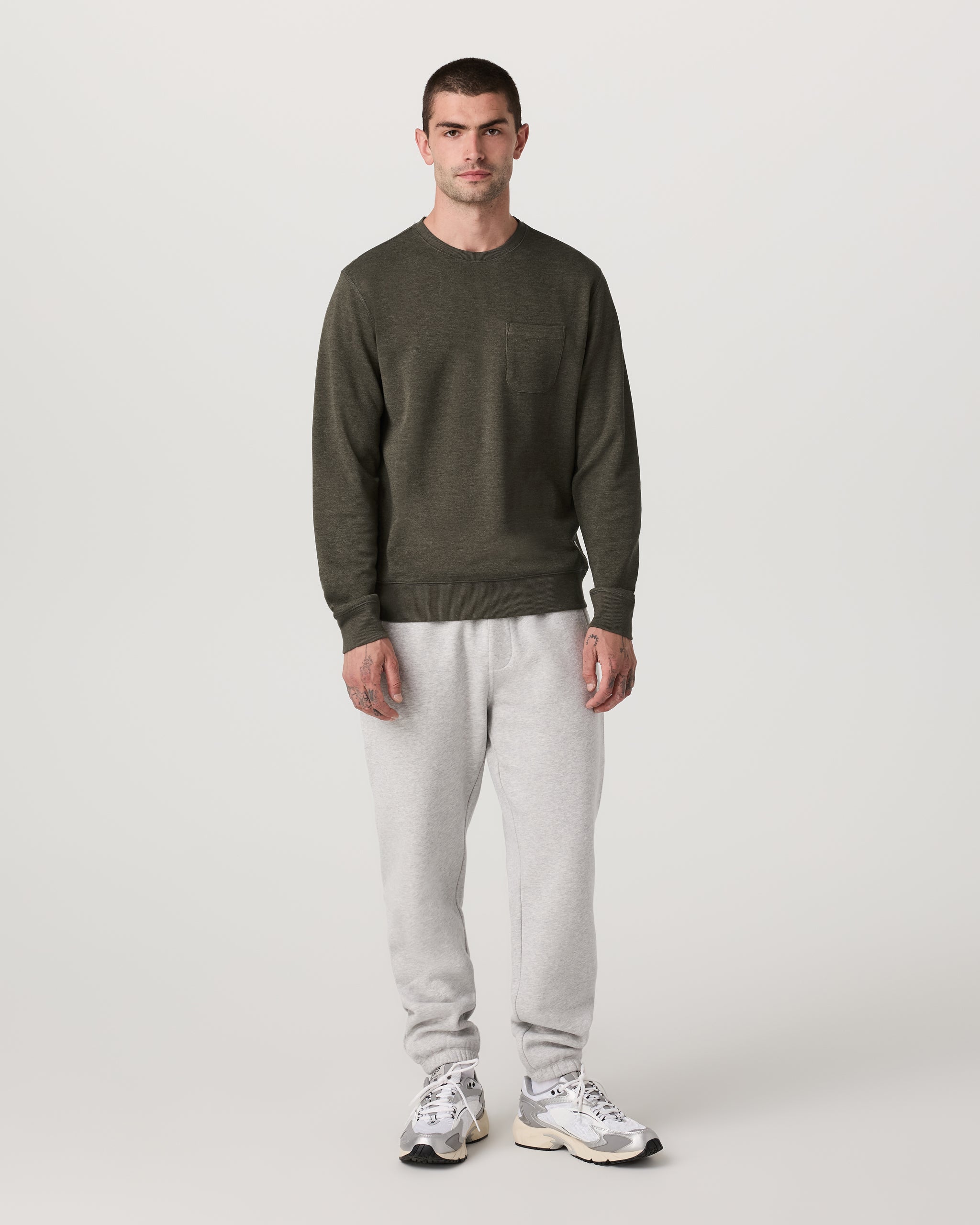 Jeffreys Crew 2.0 | Olive Heather - Image 3