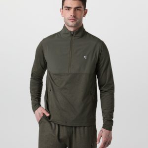 Sunday Element Half Zip | Kale Heather