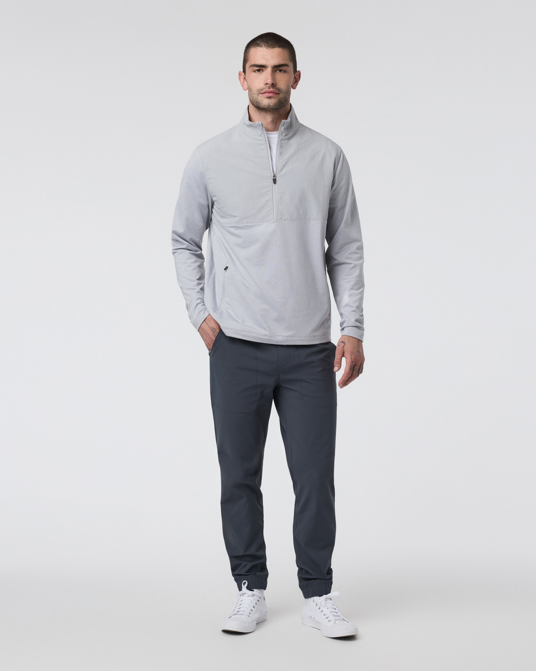Sunday Element Half Zip | Platinum Heather - Image 5