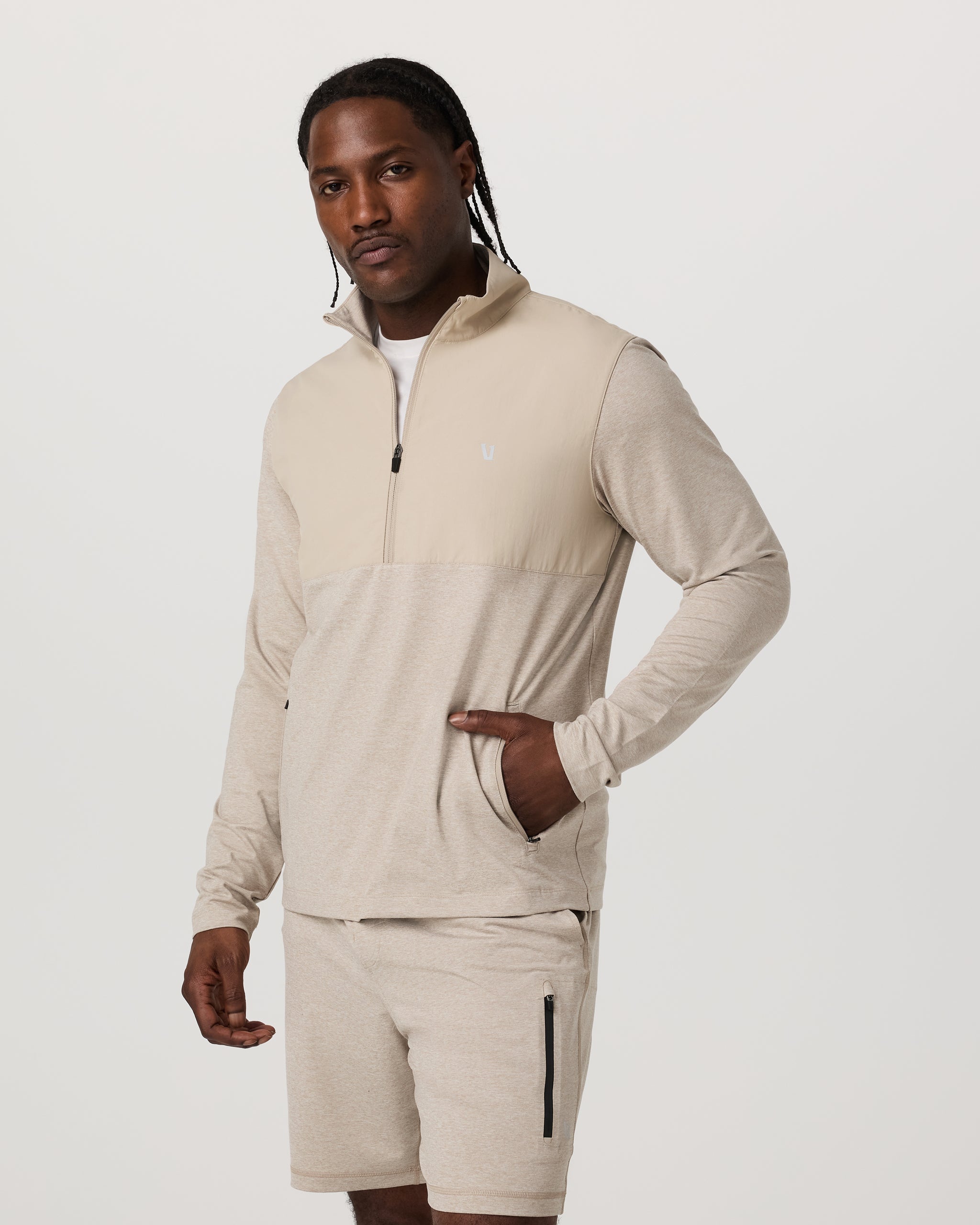 Sunday Element Half Zip | Toast Heather - Image 3