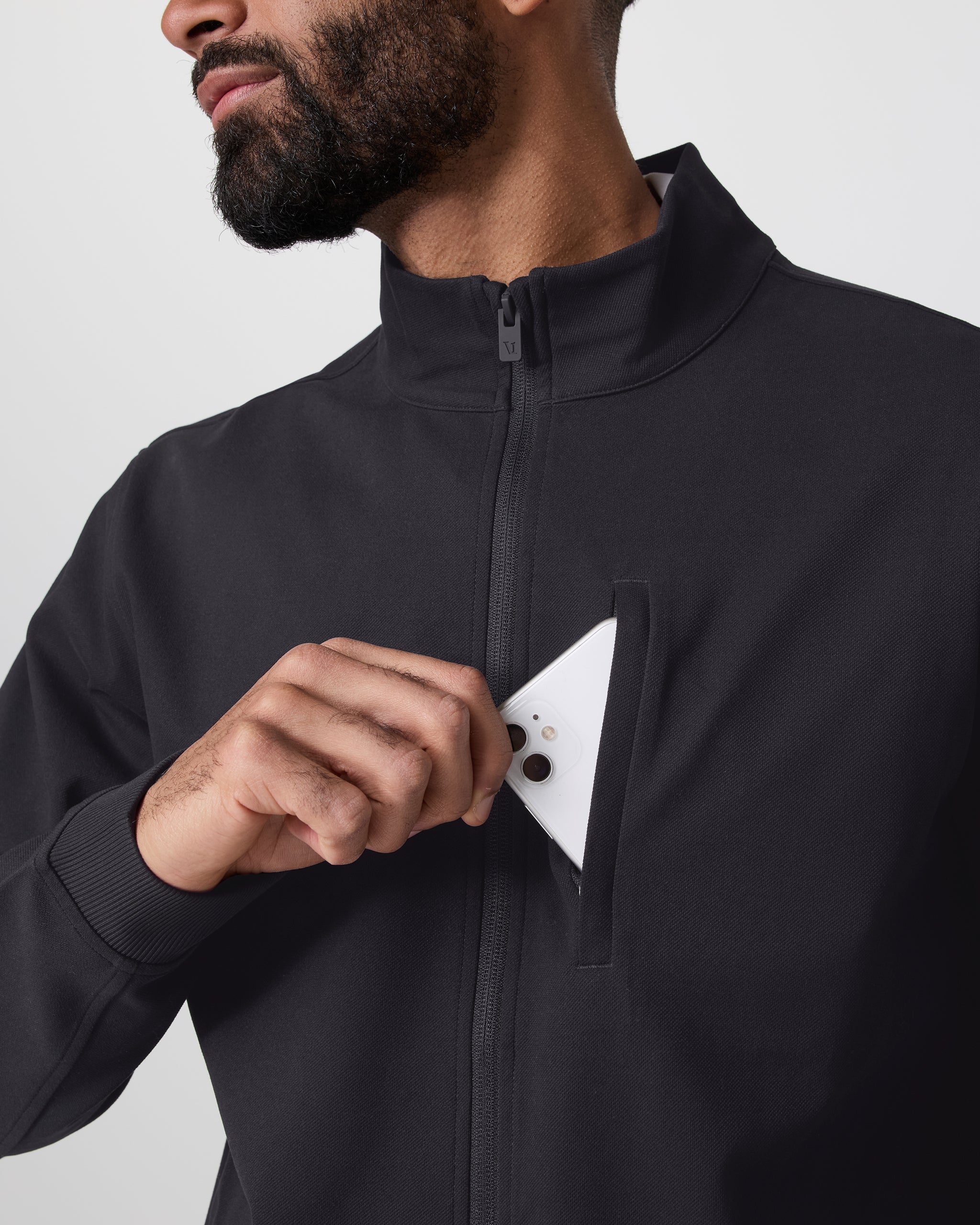 Vuori Meta™ Twill Full Zip | Black - Image 2