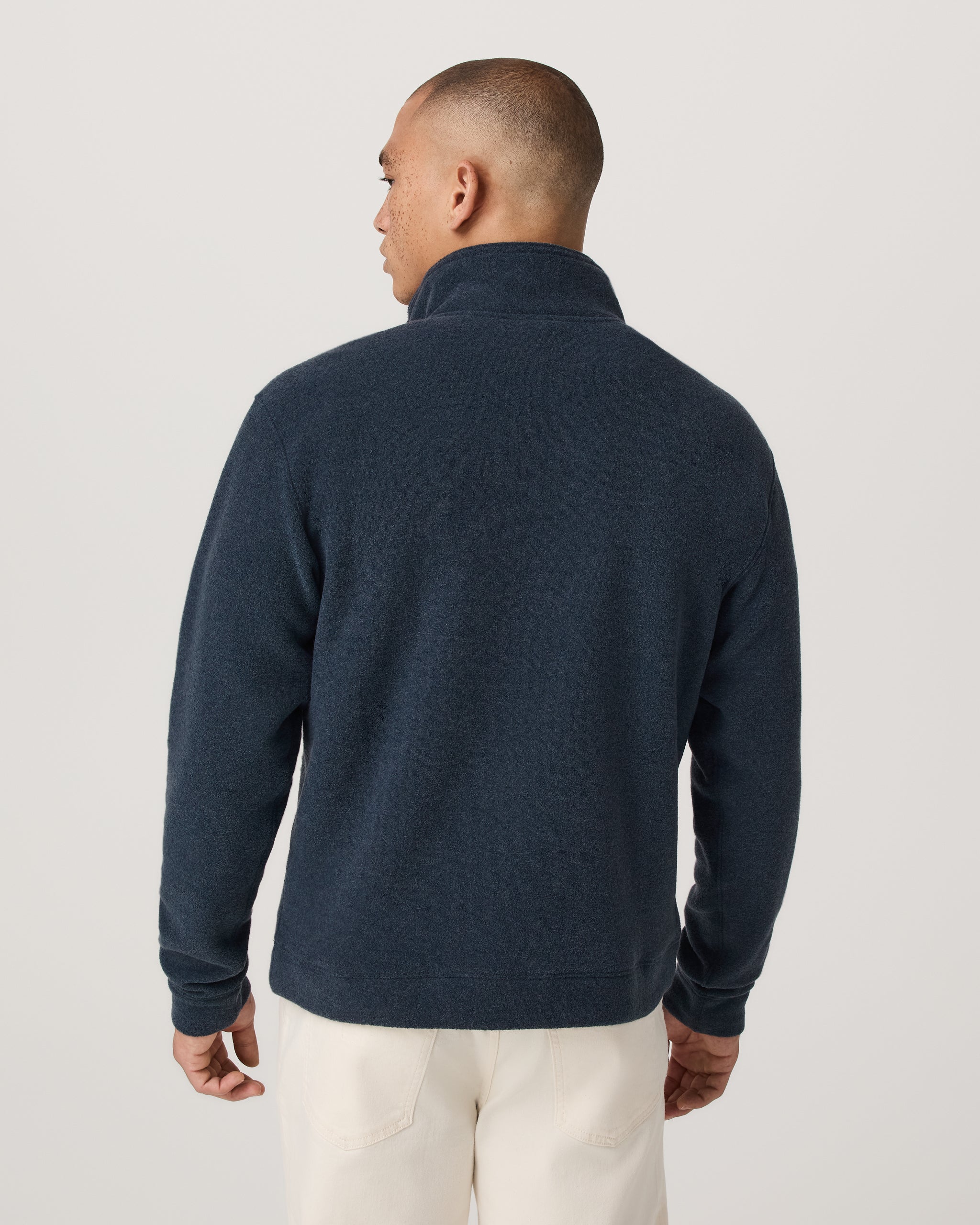 Beach Fleece Half Zip | Ink Heather - Image 3