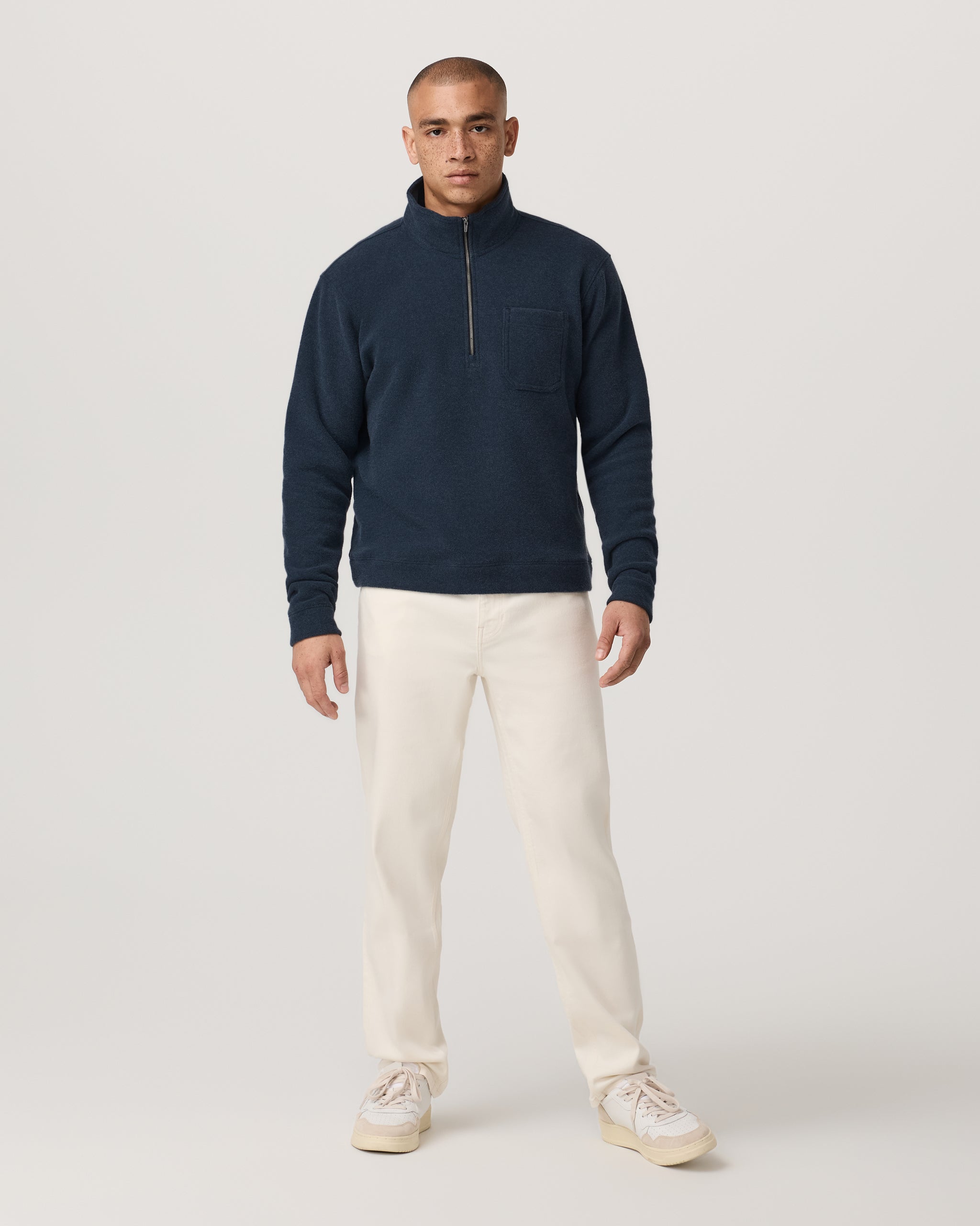 Beach Fleece Half Zip | Ink Heather - Image 4