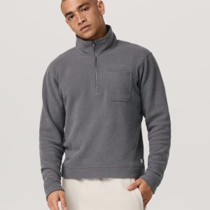 Beach Fleece Half Zip | Pinecone Heather