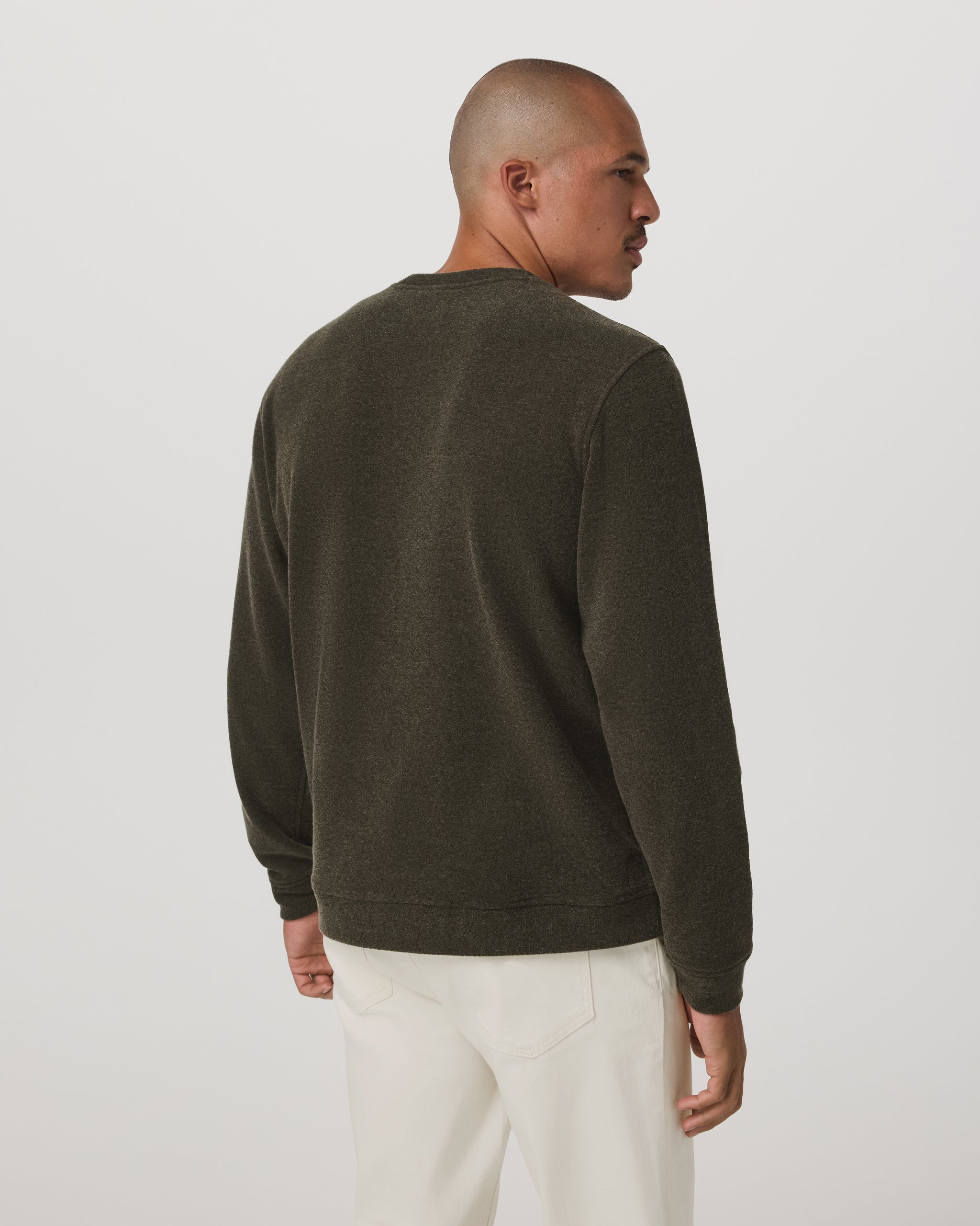 Beach Fleece Crew | Dark Oregano Heather - Image 3