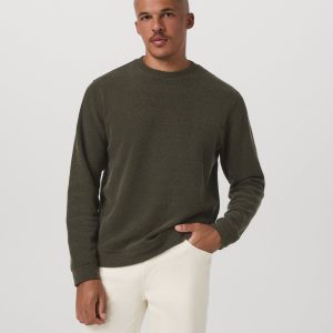 Beach Fleece Crew | Dark Oregano Heather