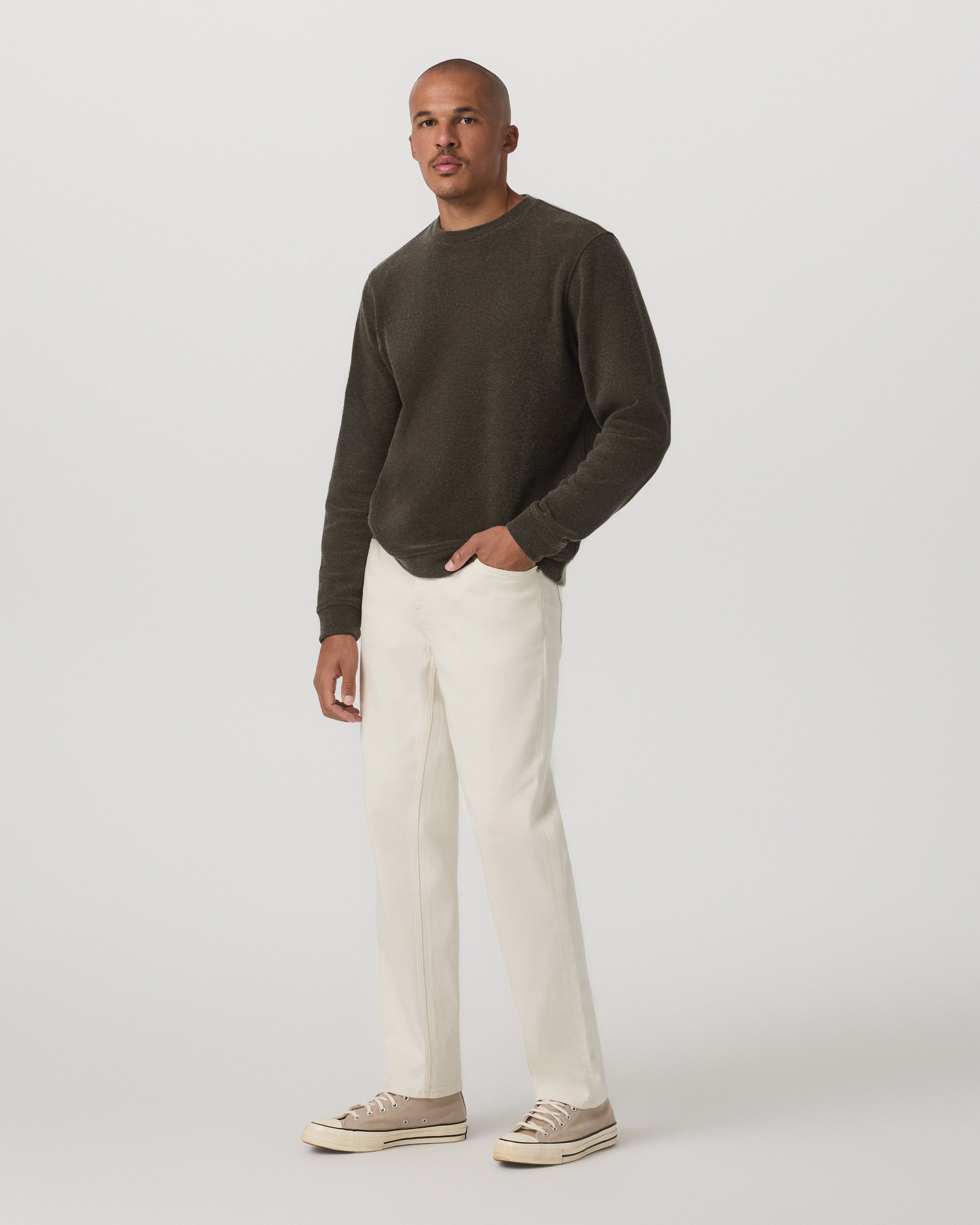 Beach Fleece Crew | Dark Oregano Heather - Image 5