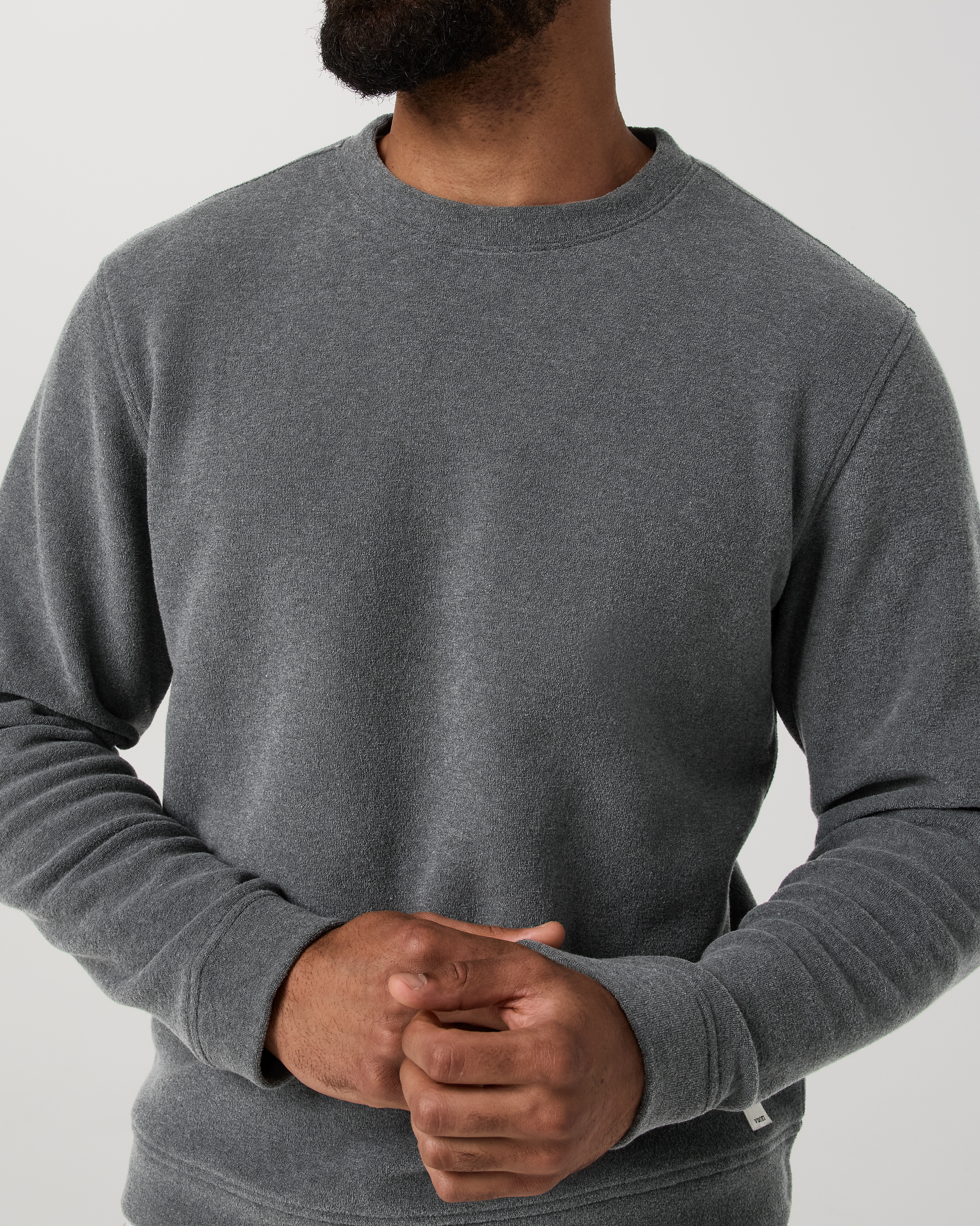 Beach Fleece Crew | Dark Pewter Heather - Image 2