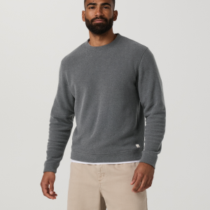 Beach Fleece Crew | Dark Pewter Heather