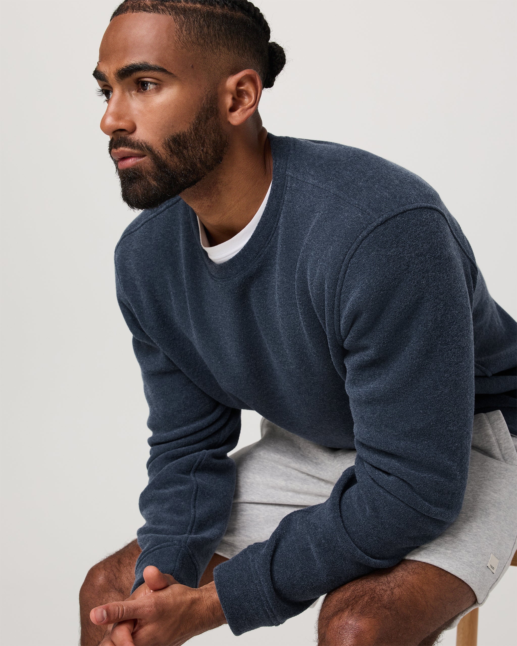 Beach Fleece Crew | Ink Heather - Image 3