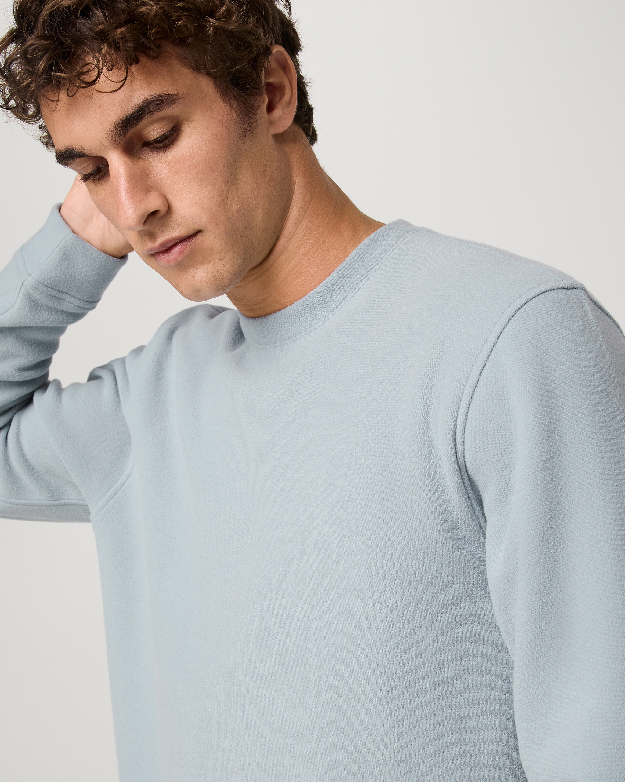 Beach Fleece Crew | Raindrop Heather - Image 2